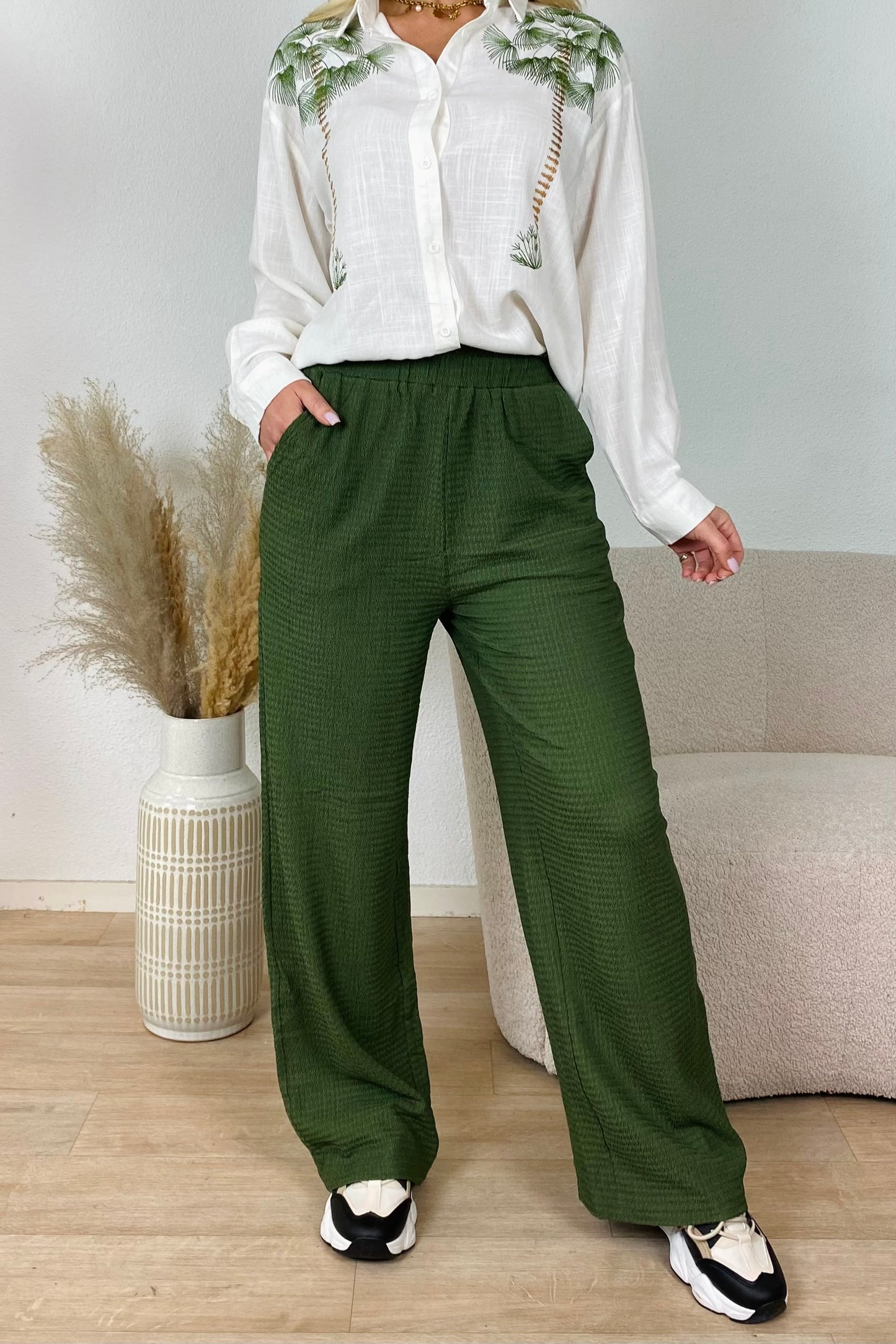 Broek structuur - Groen
