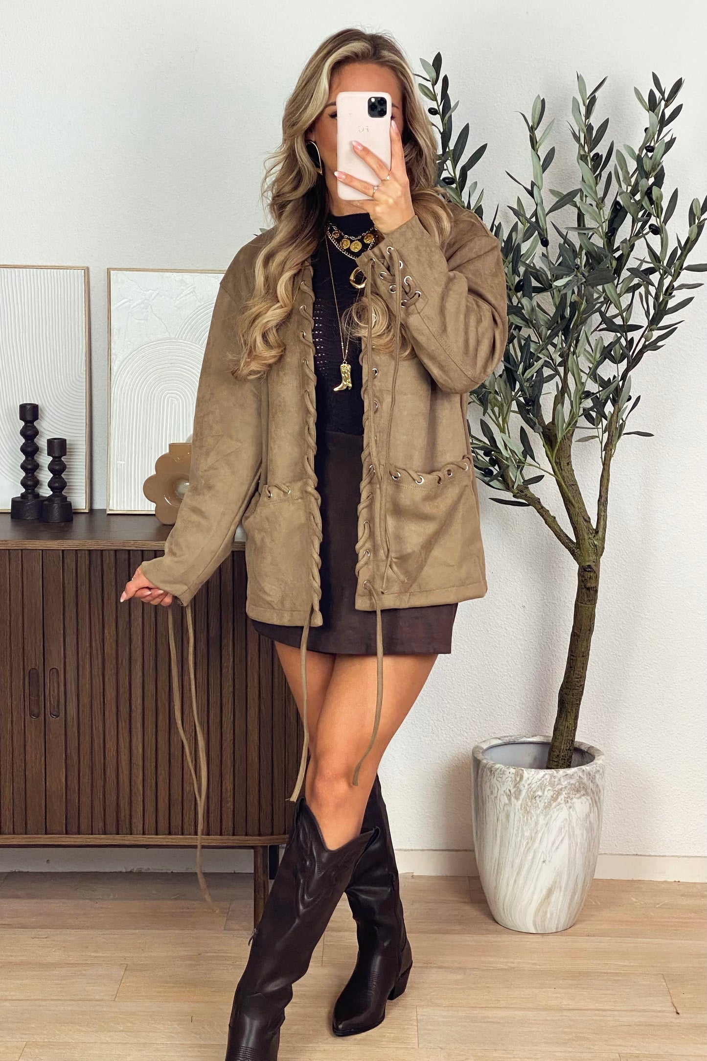 Dakota suede jack - Camel