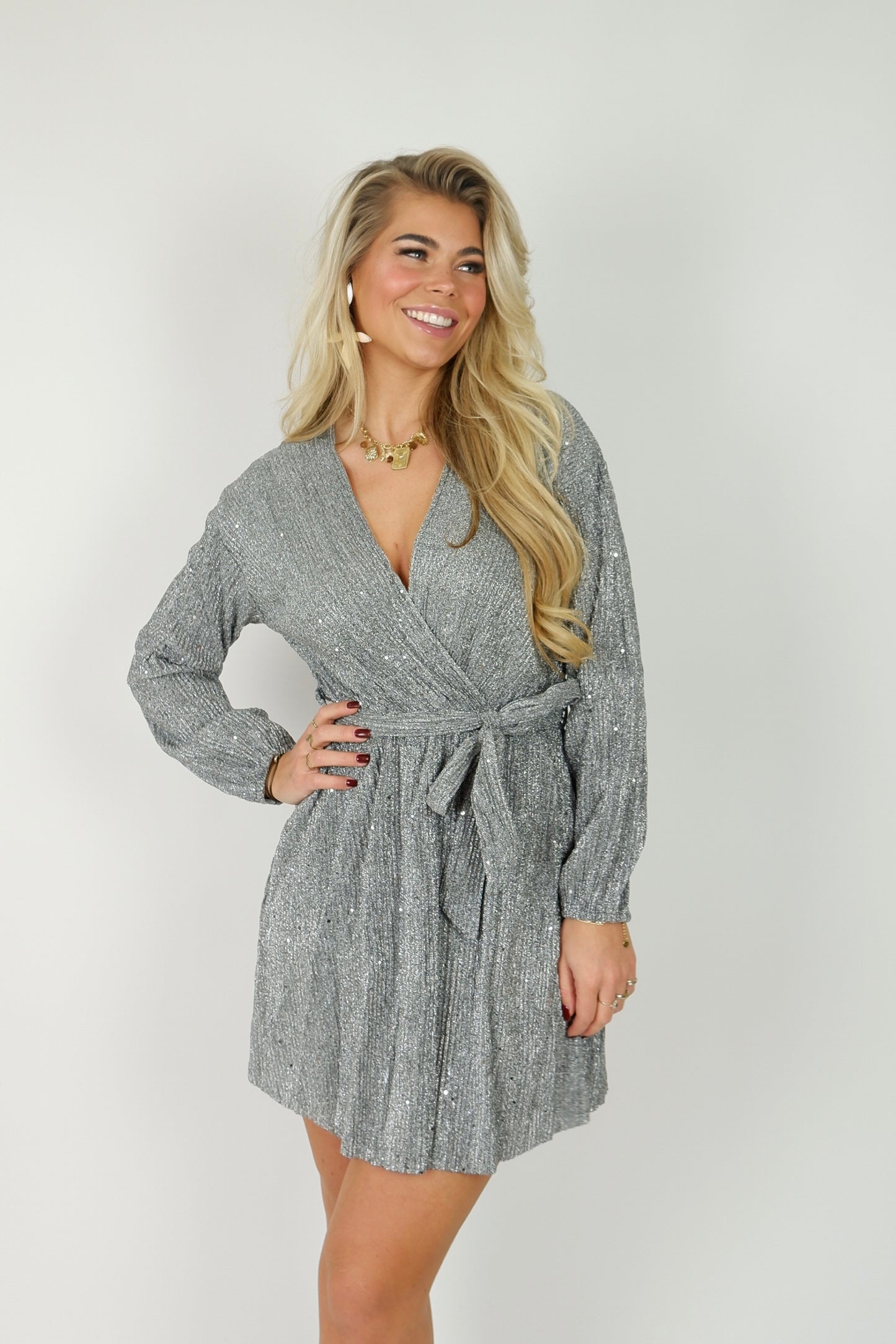 Blaire - jurk zilver