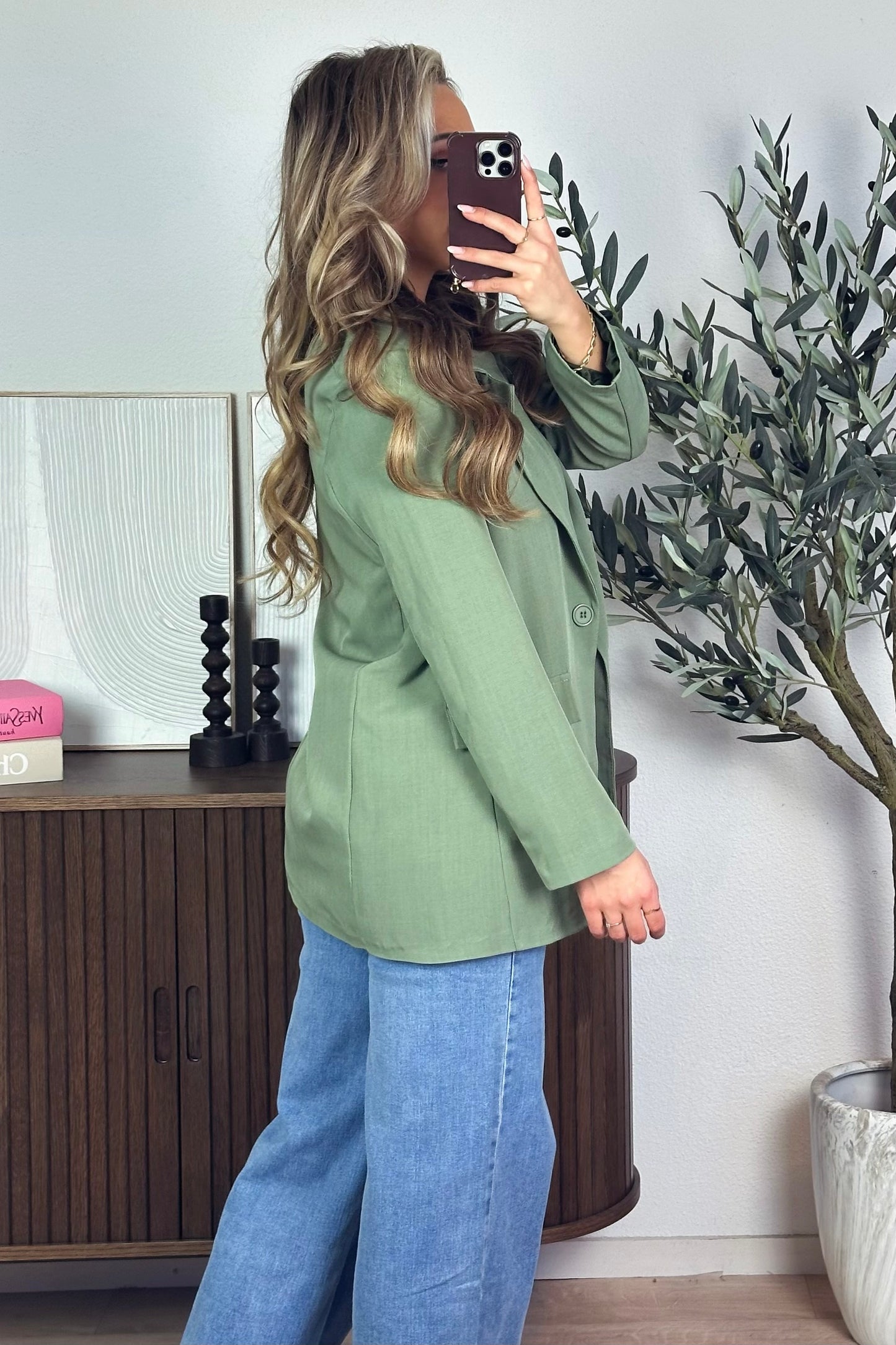 Oversized blazer - Groen