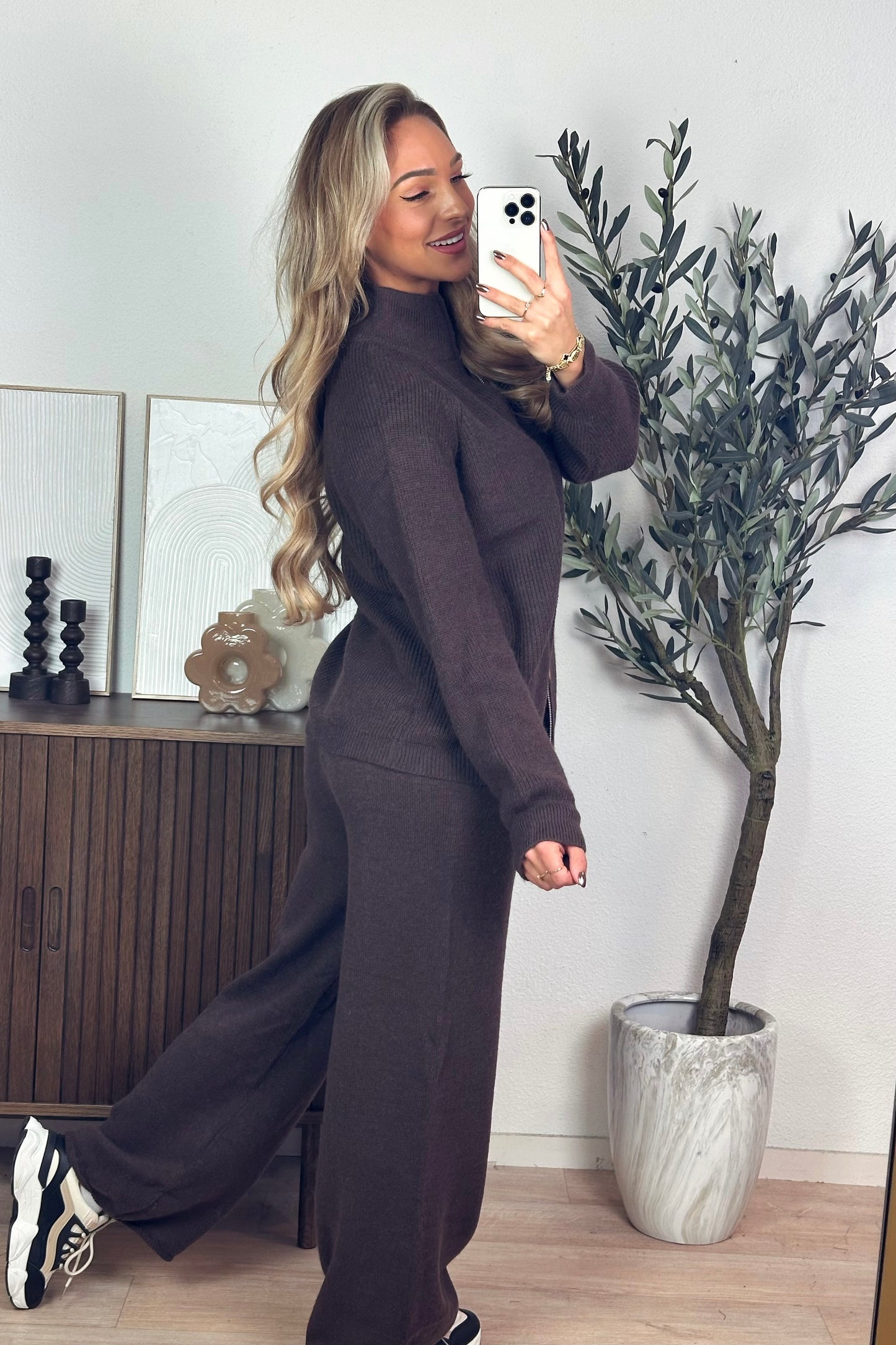 Mae zipper set - Brown