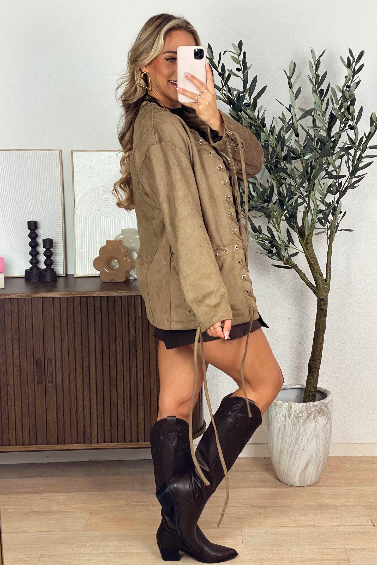 Dakota suede jack - Camel
