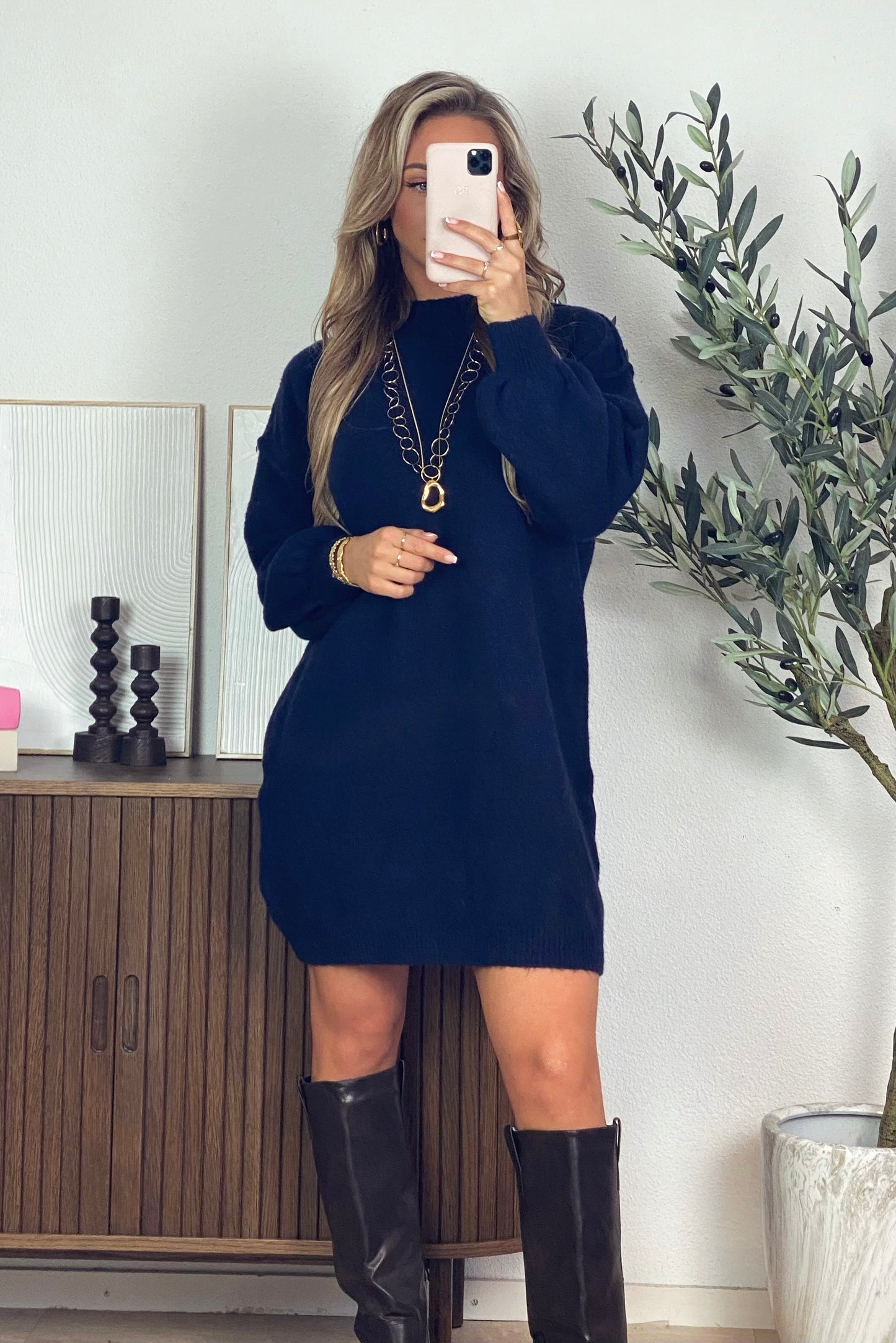 Benthe knit dress - Blue