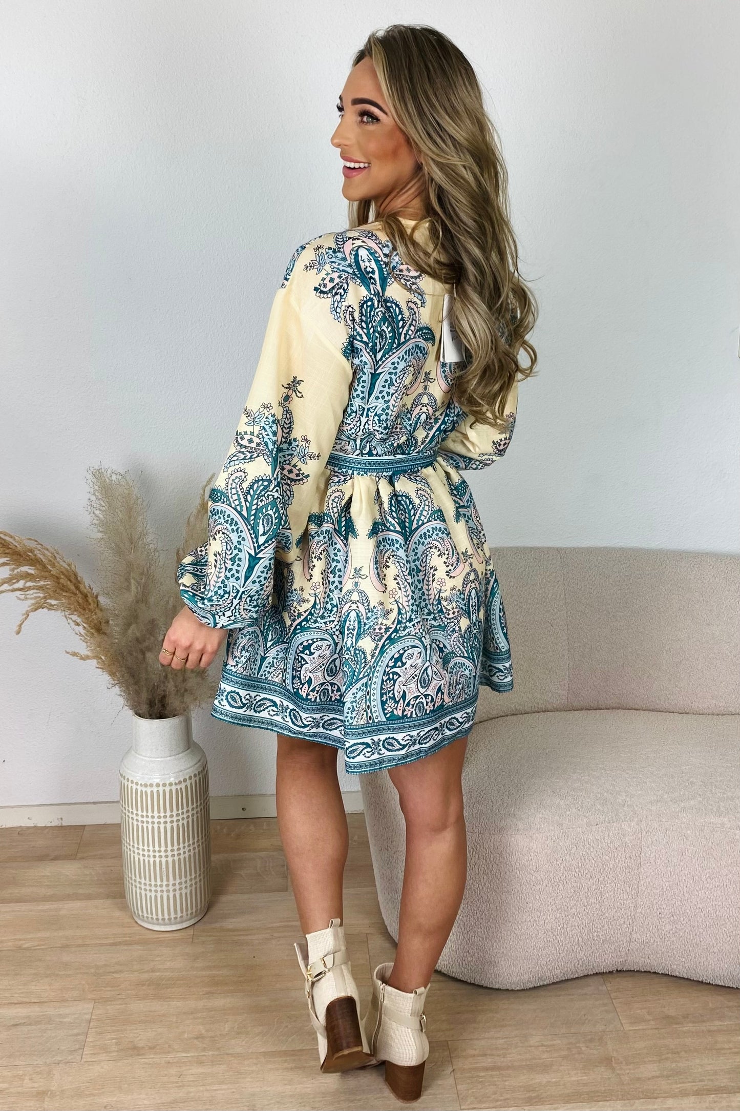 Santorini dress - Geel