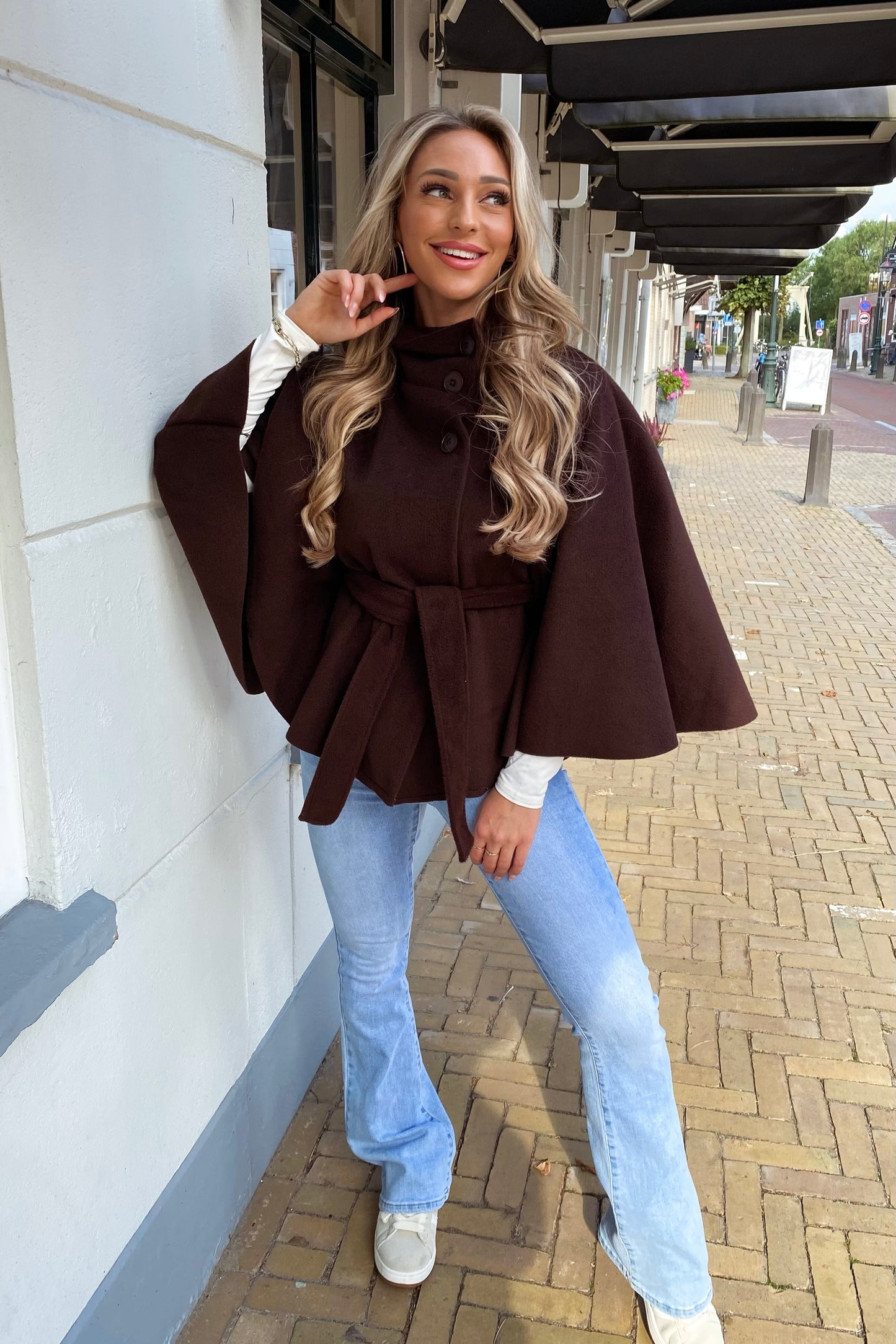Vera poncho - Brown