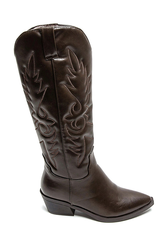 Jolie western boots - Brown