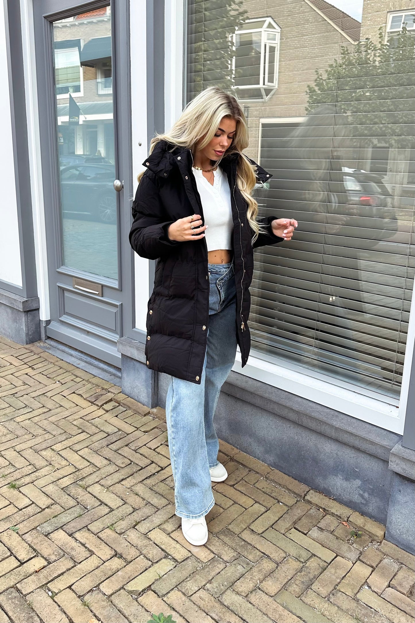 Lynn pufferjas - Black