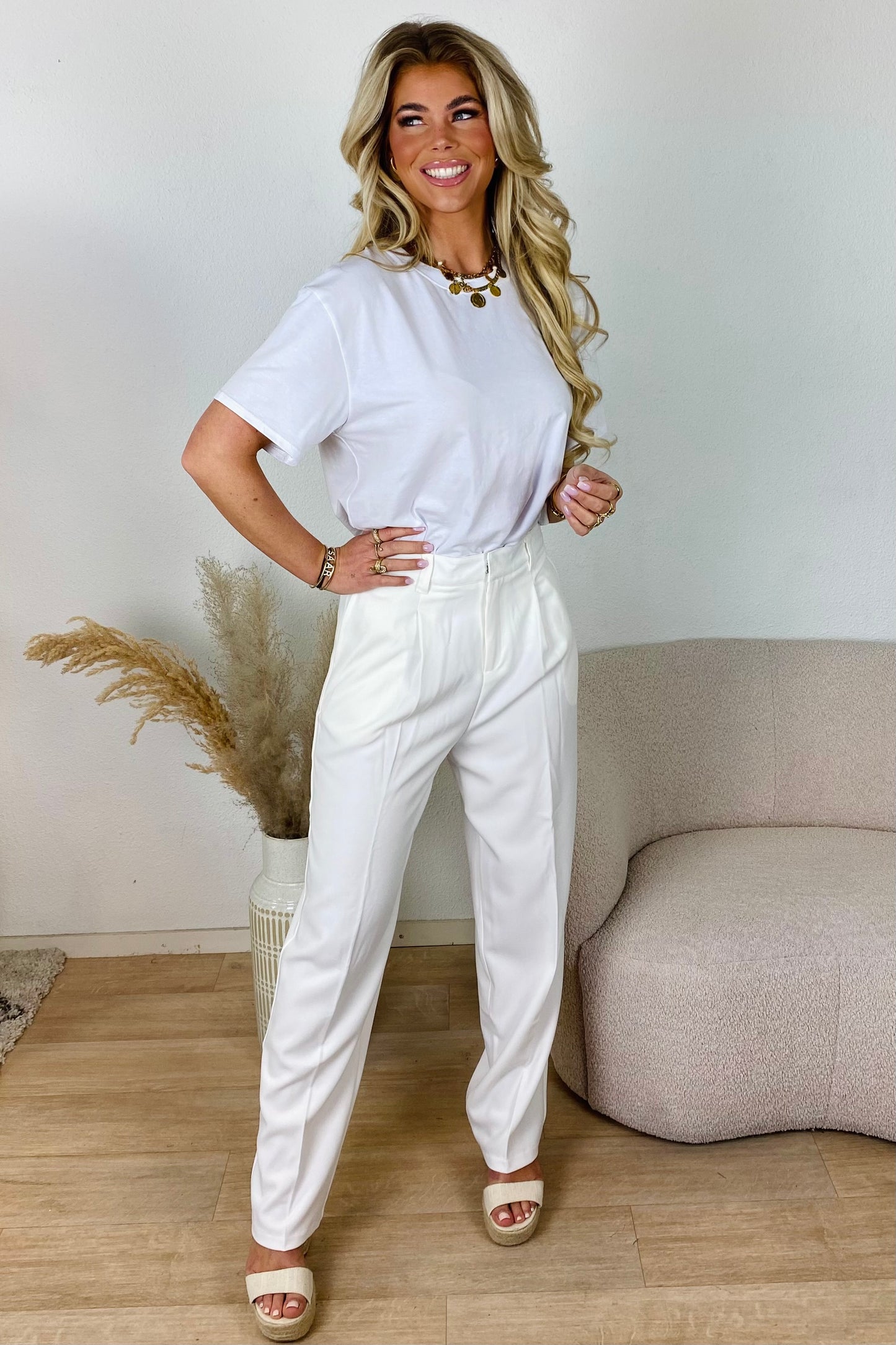 Baggy pantalon - Wit