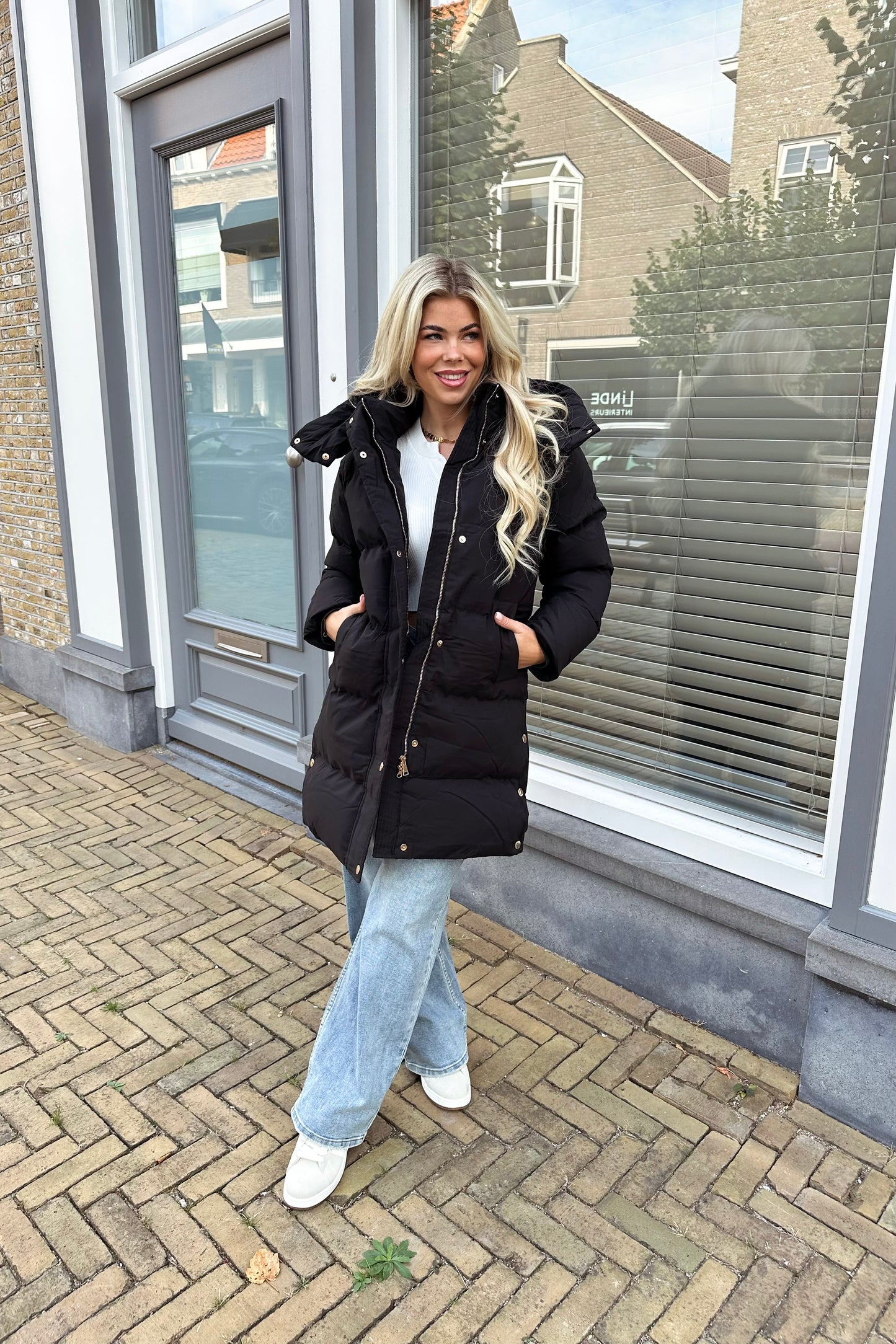 Lynn pufferjas - Black