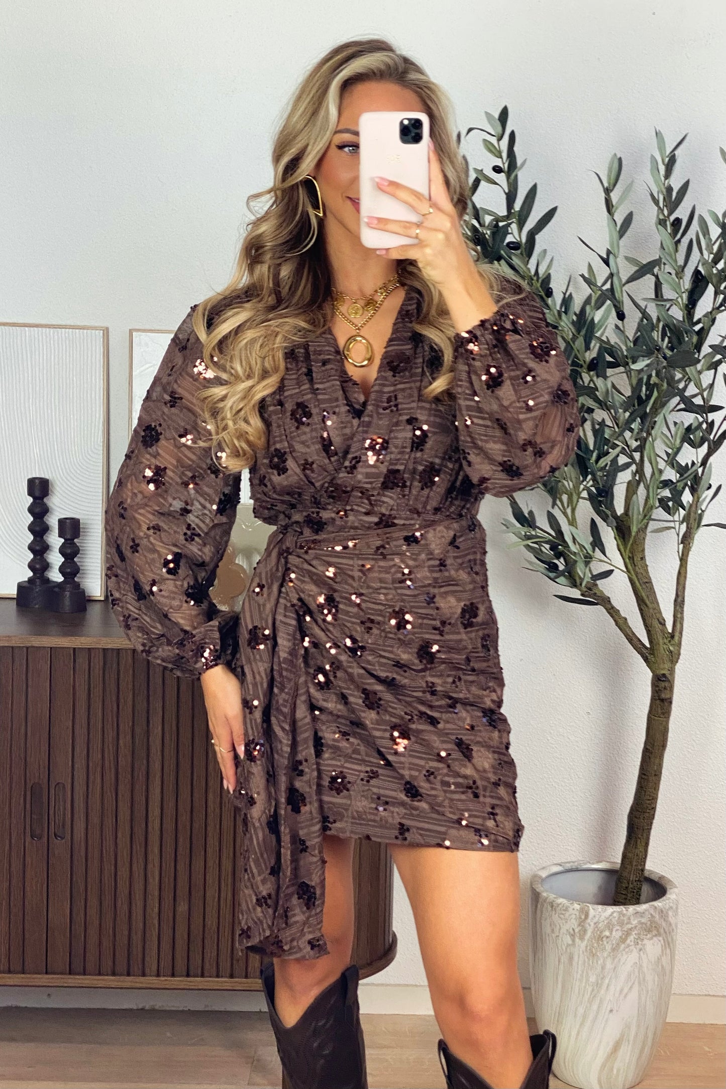 Sofie dress - Brown