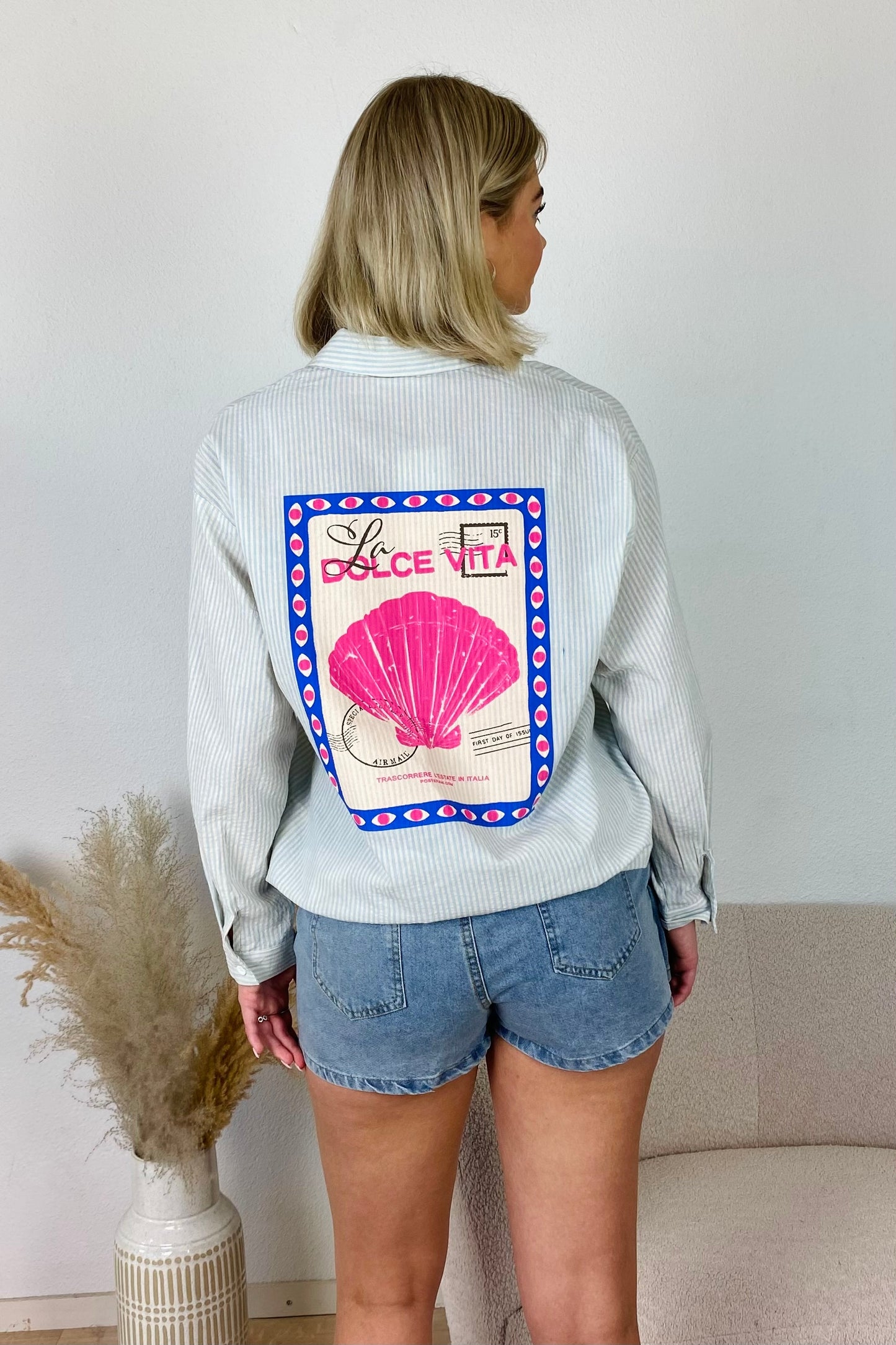 La Dolce Vita blouse - Blauw