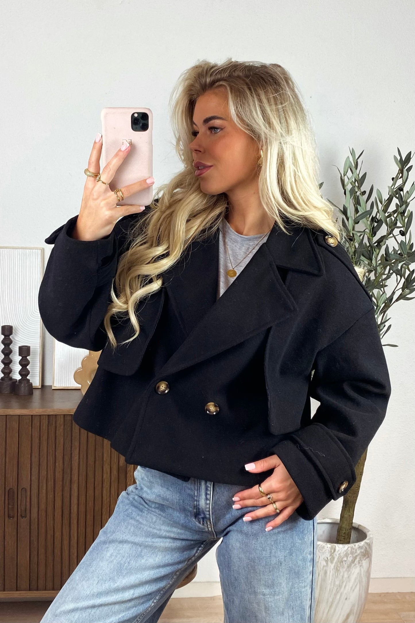 Luna trenchcoat - Black