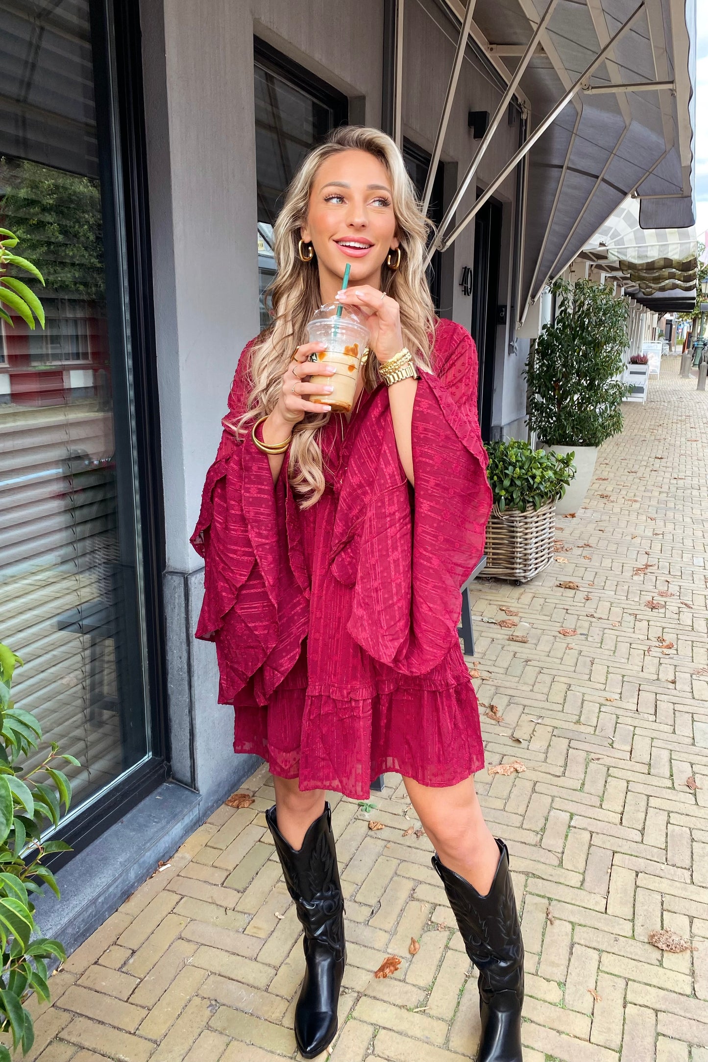 Olivia dress - Burgundy