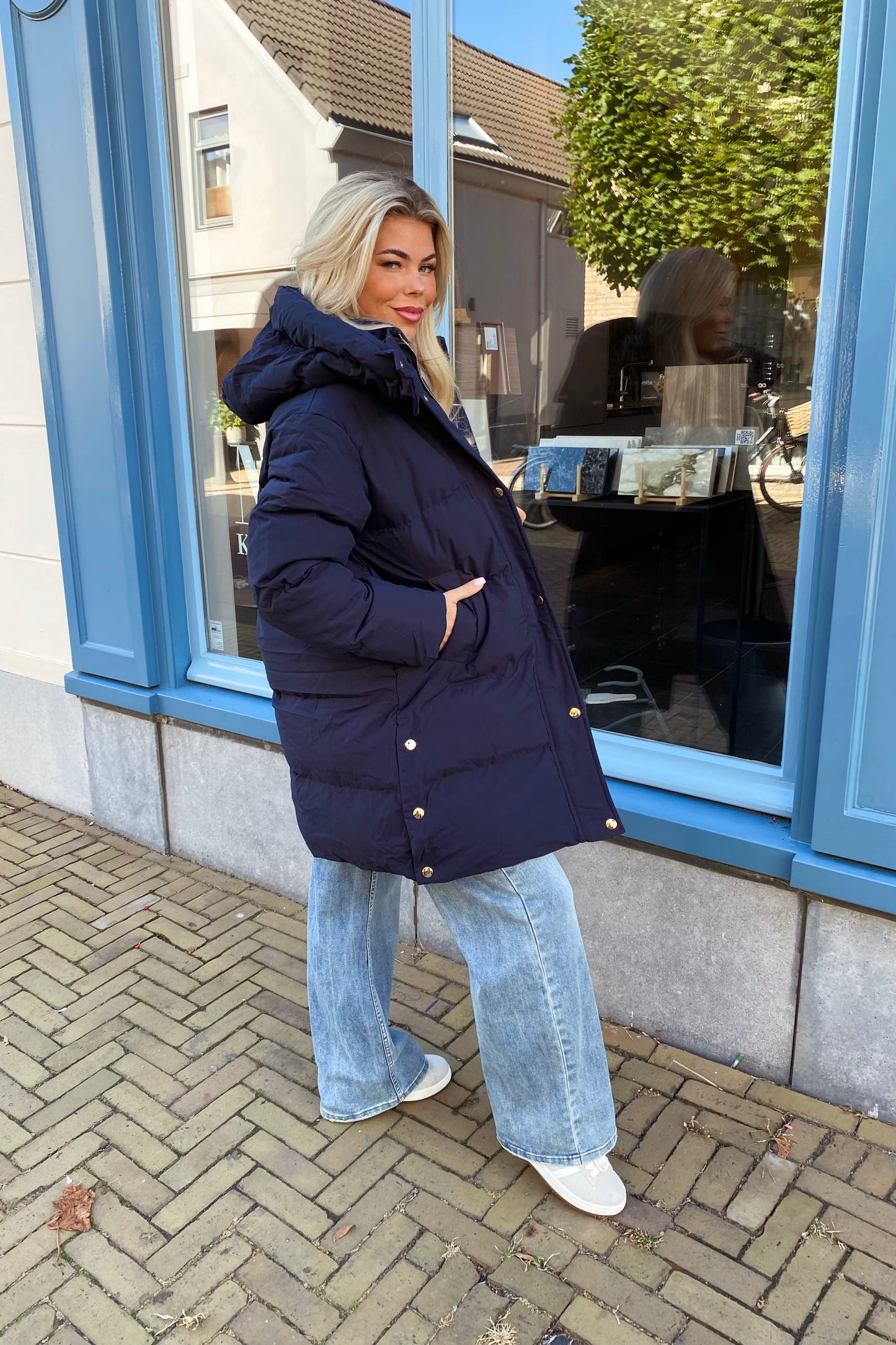 Lynn pufferjas - Blue