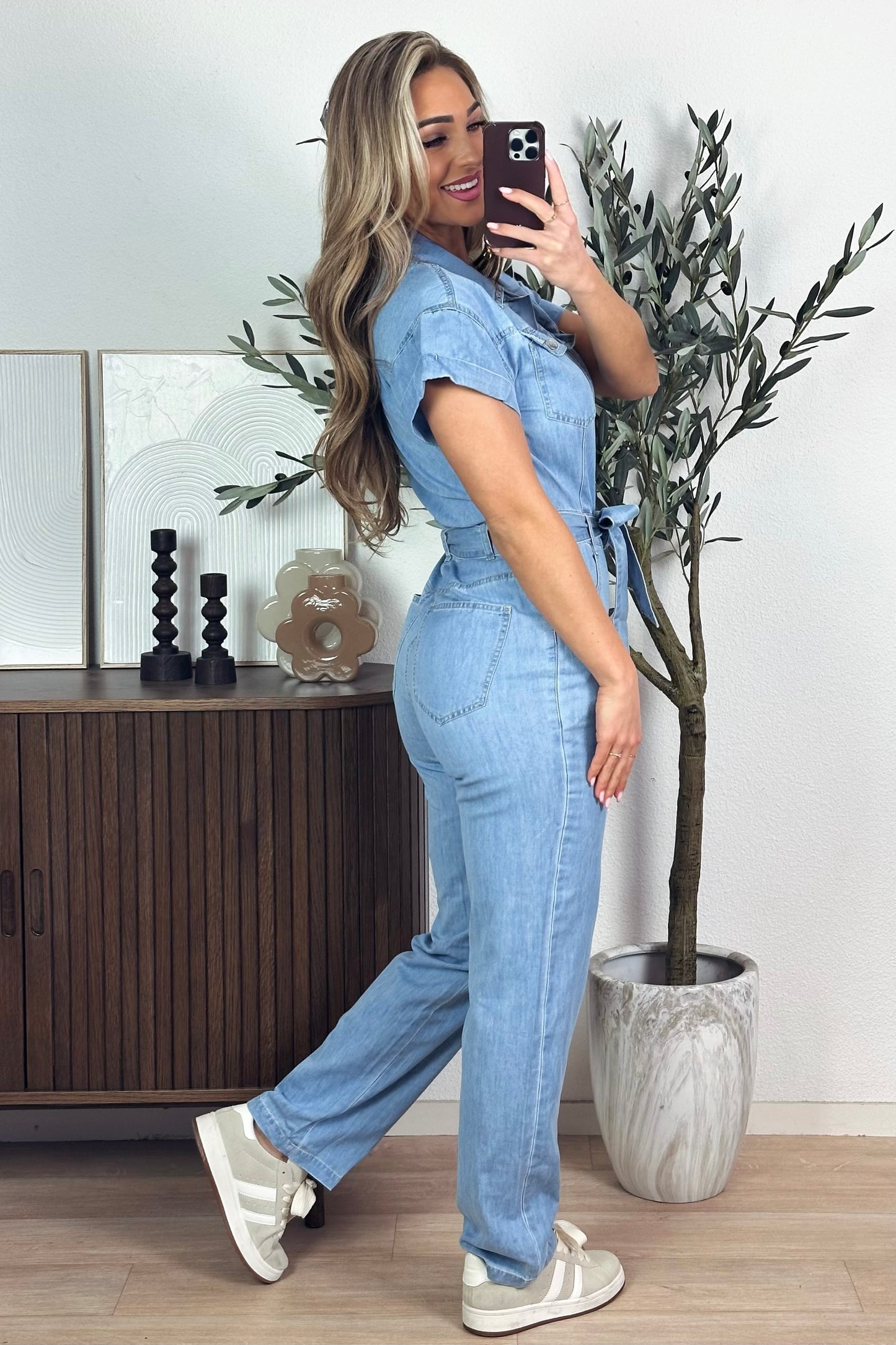 Zohra jeans jumpsuit - Blauw