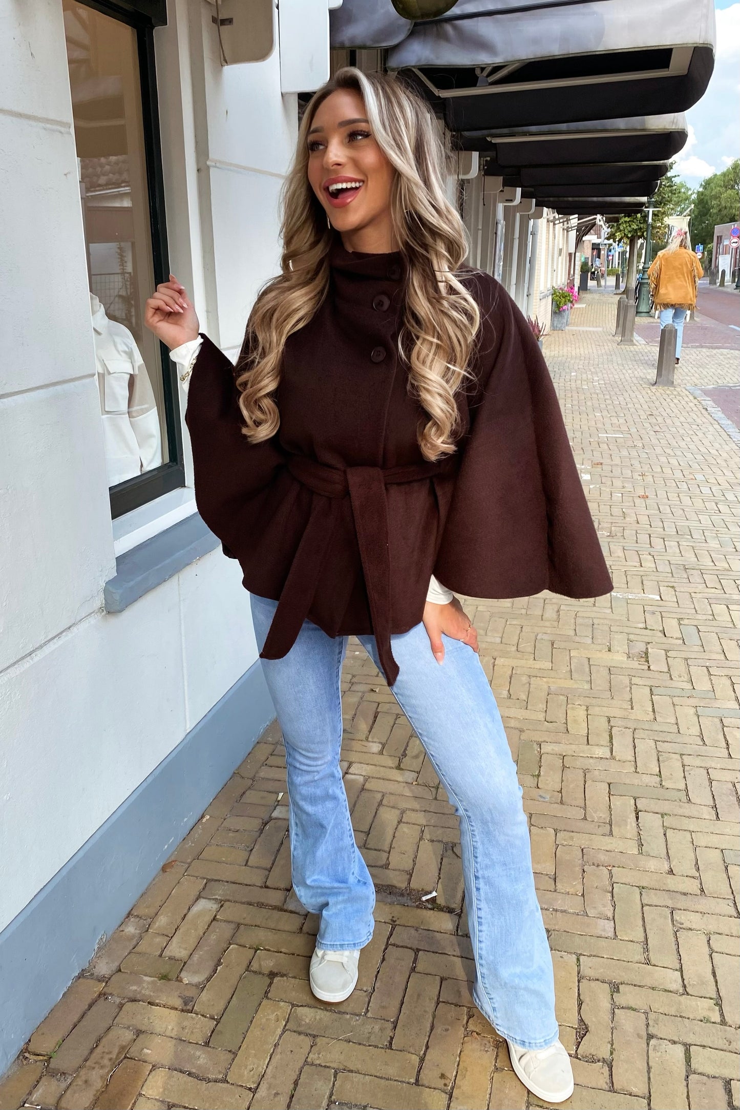 Vera poncho - Brown