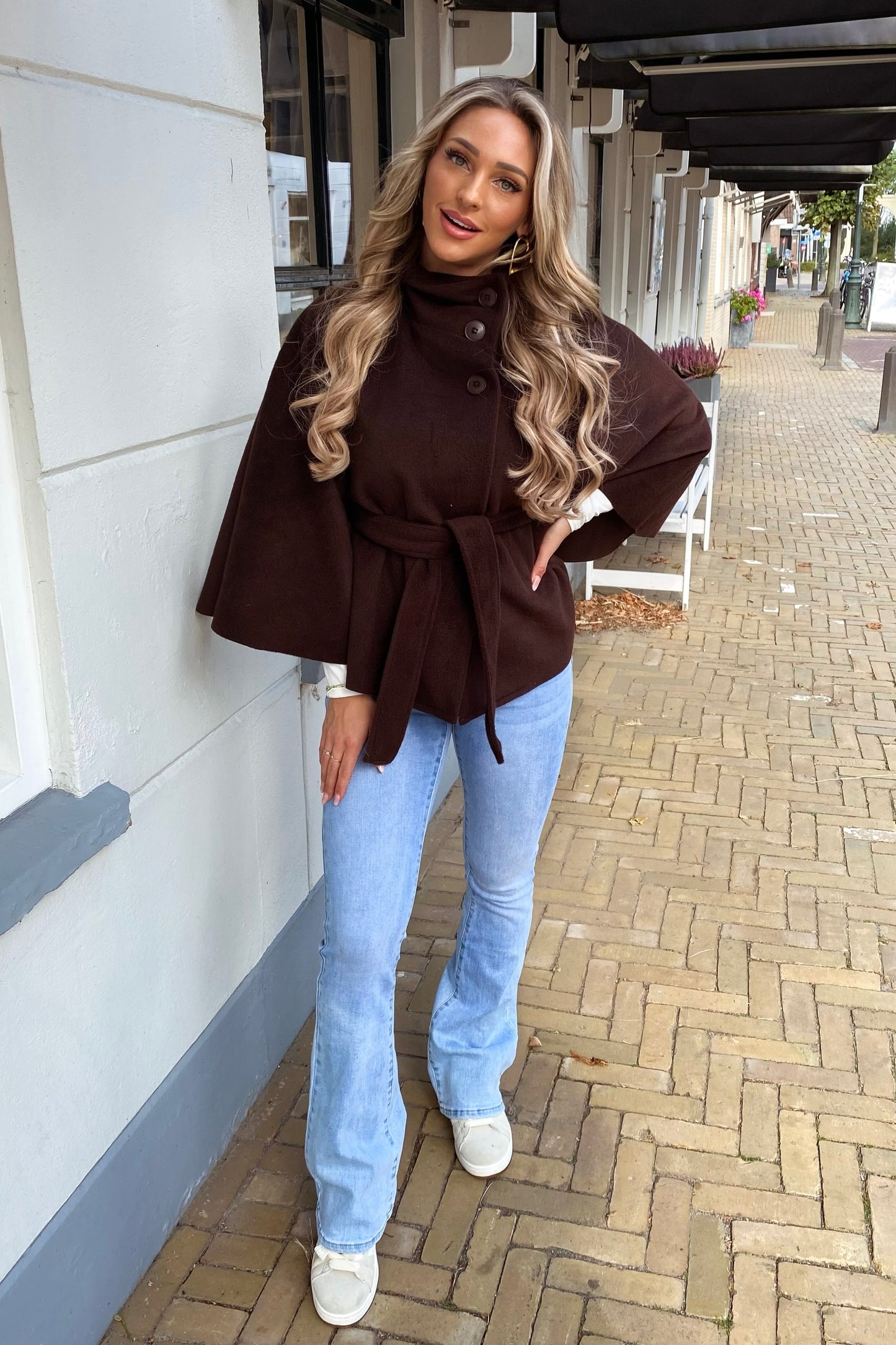 Vera poncho - Brown