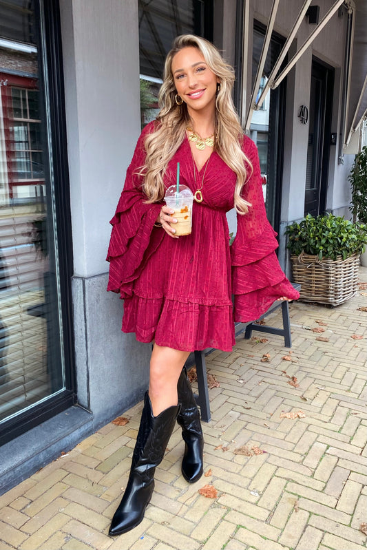 Olivia dress - Burgundy