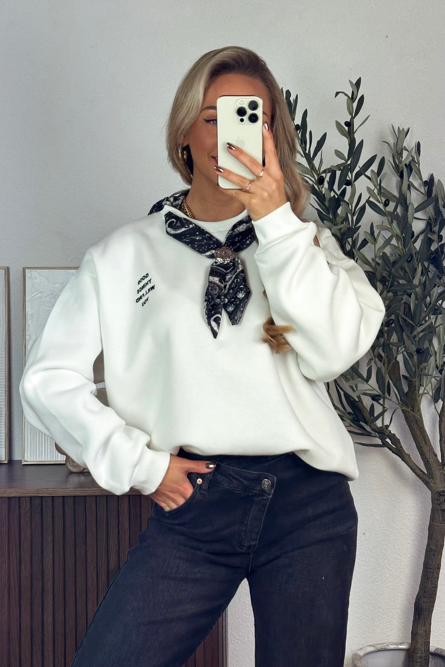 Iconic sweater - White