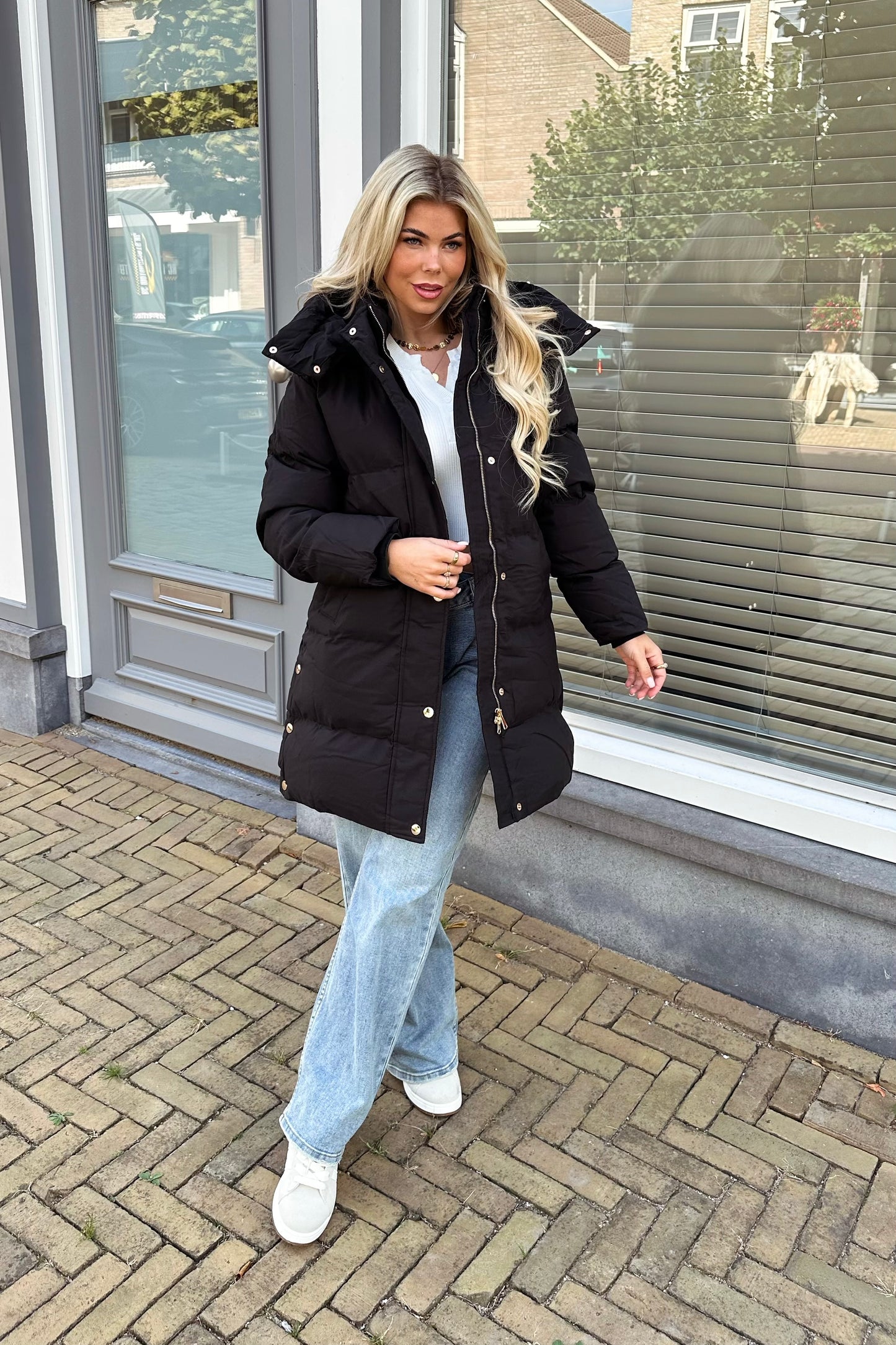 Lynn pufferjas - Black