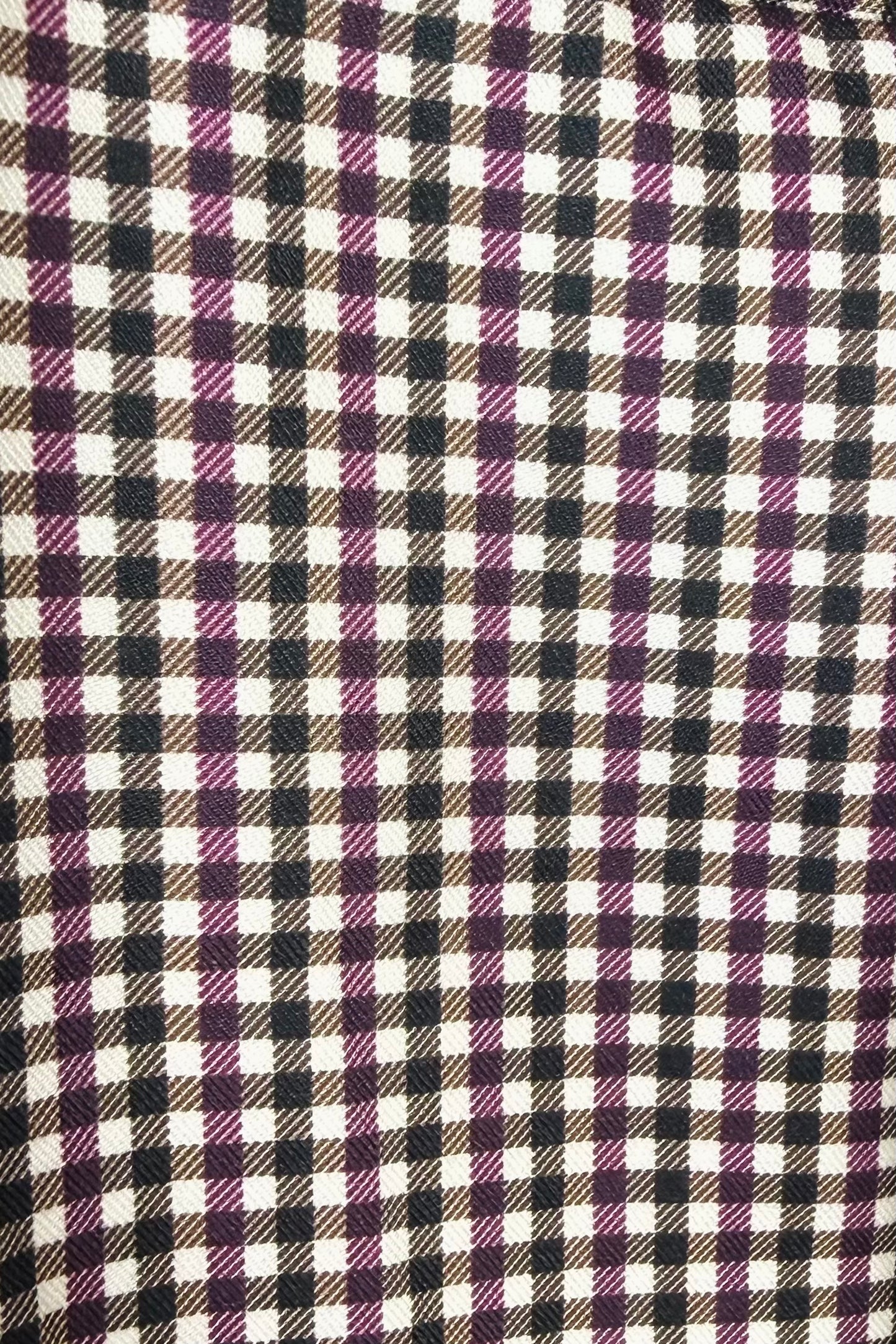 Quirine check pantalon - Bordeaux