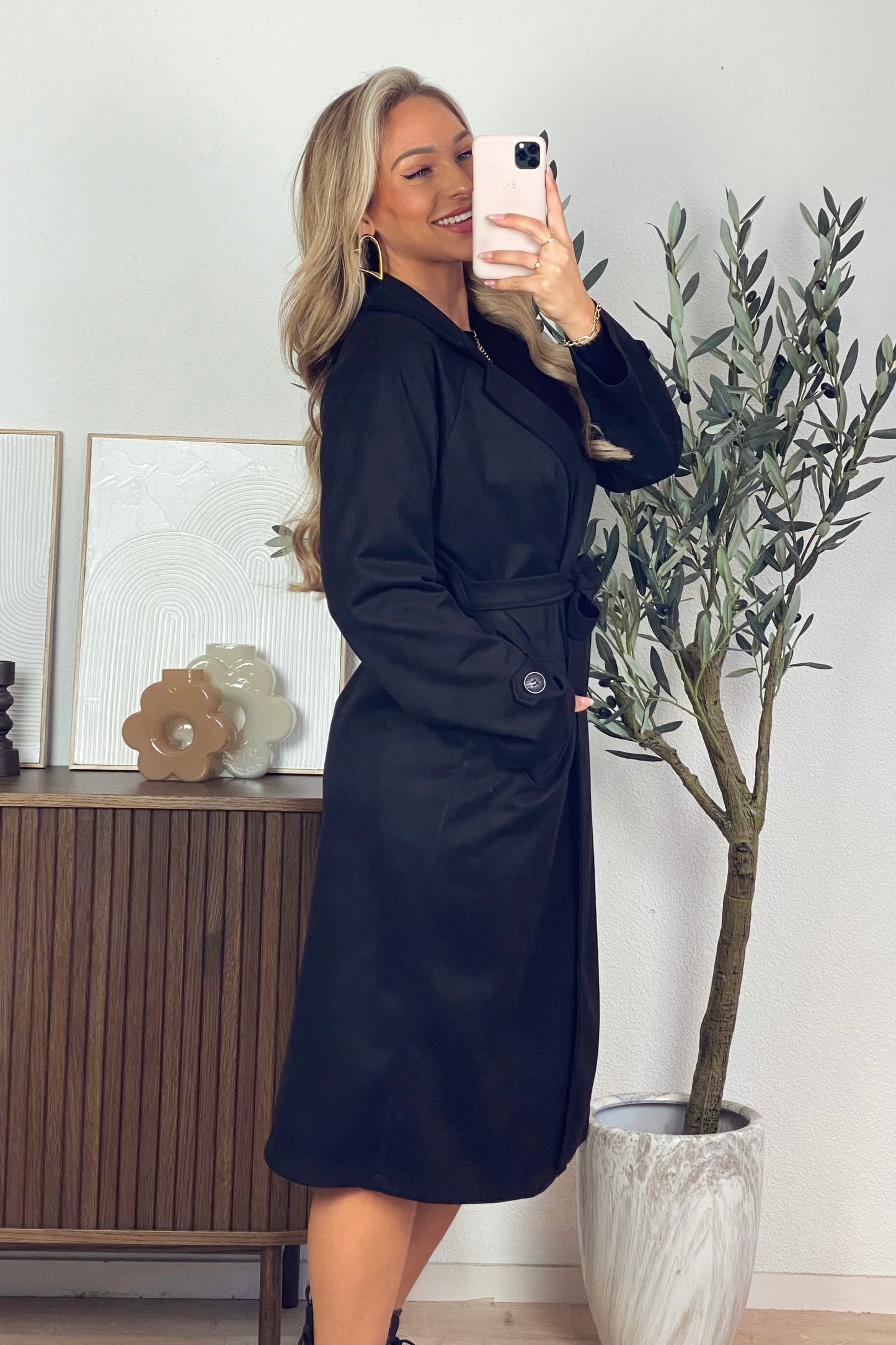 Puck trenchcoat - Black