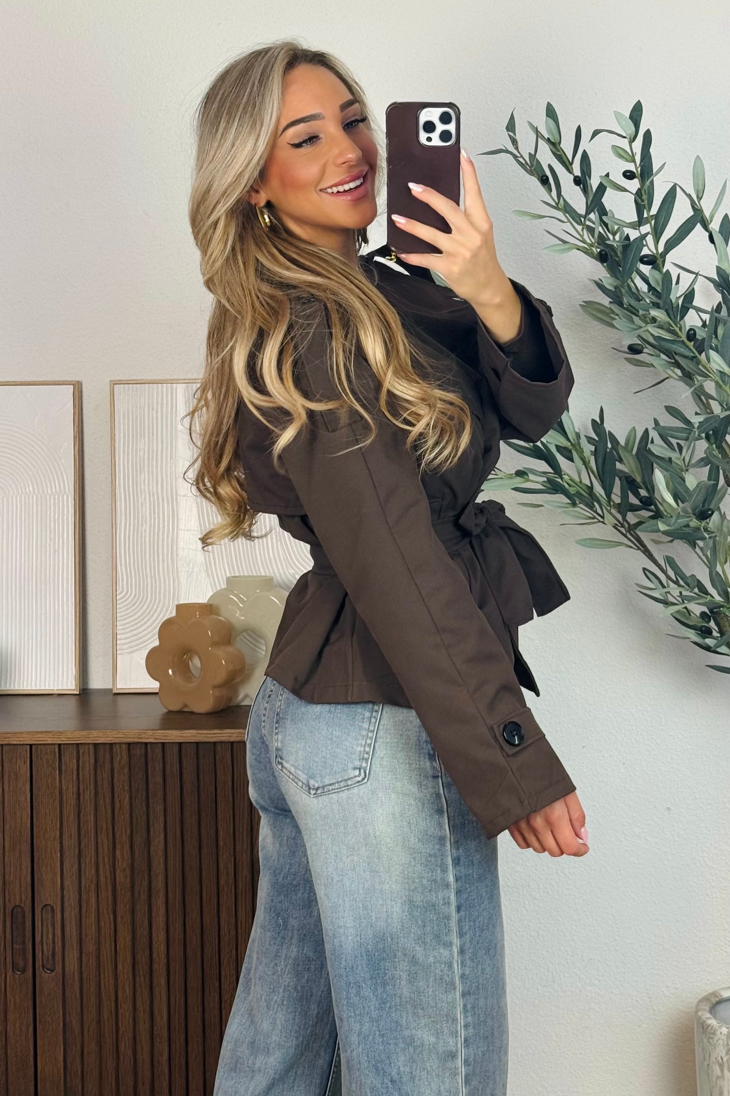 Emma trenchcoat - Bruin