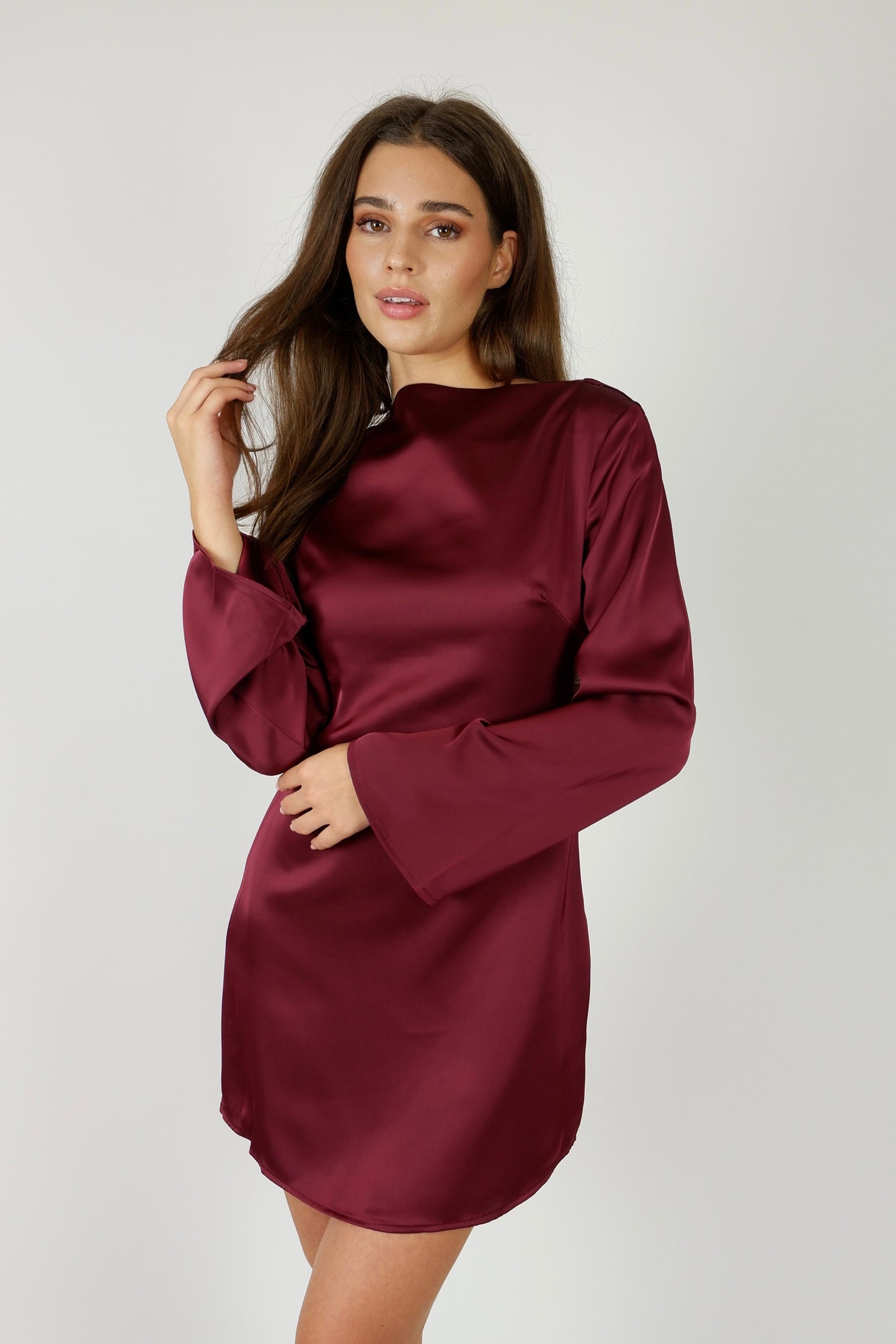 Febe - jurk bordeaux