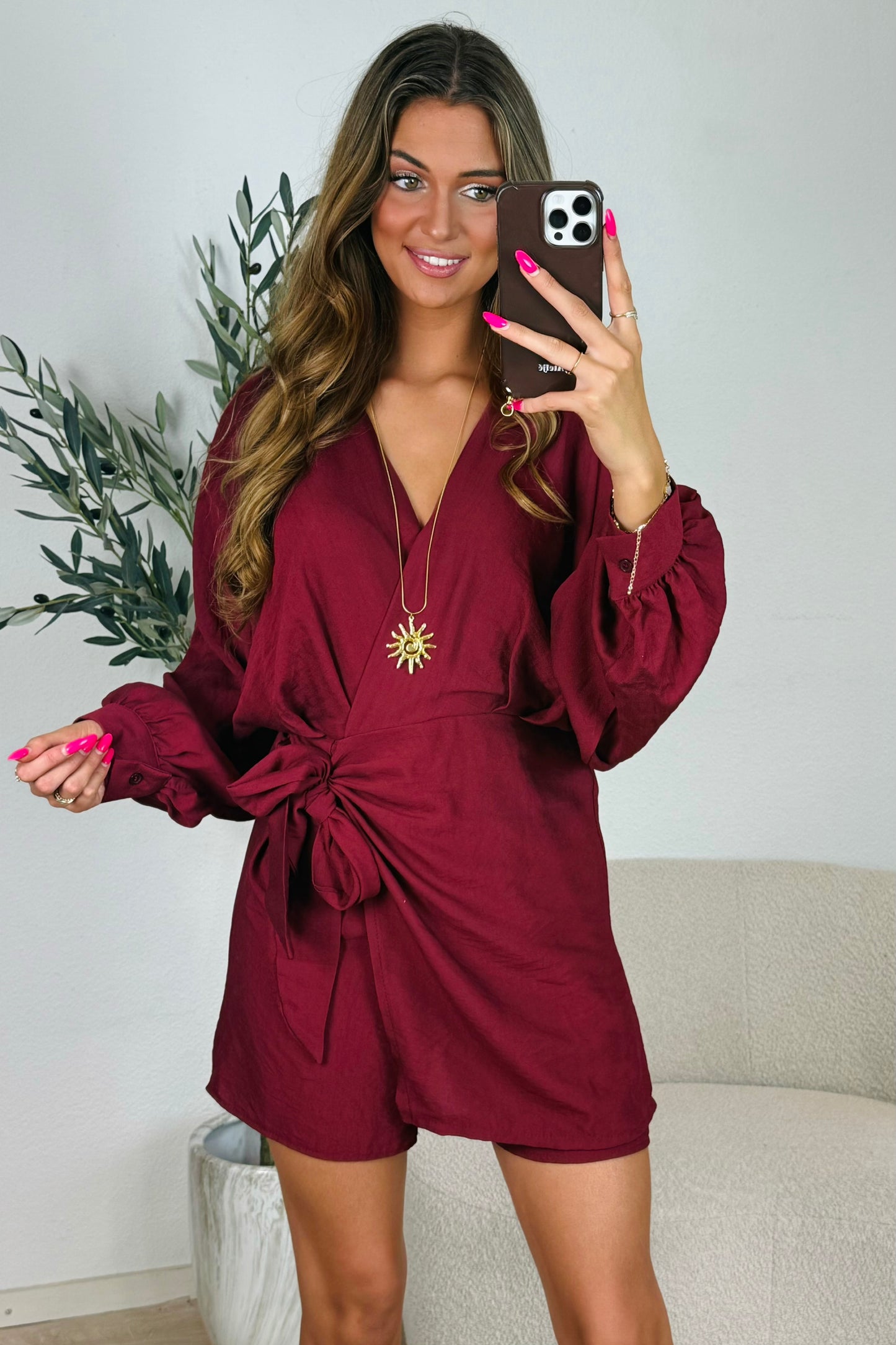 Peyton playsuit - Bordeaux