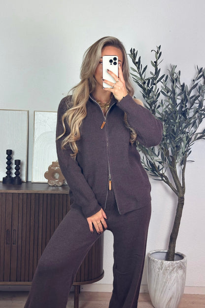 Mae zipper set - Brown