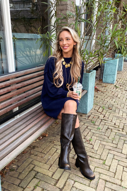 Benthe knit dress - Blue