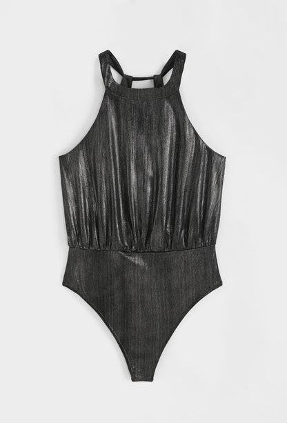 Lieke metallic body - Silver