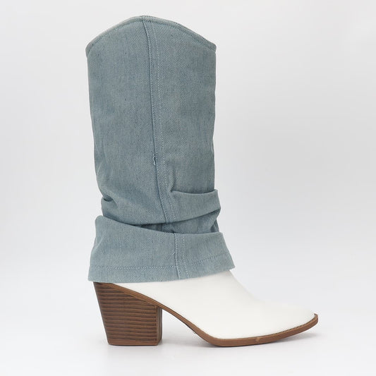 Merel - boots wit
