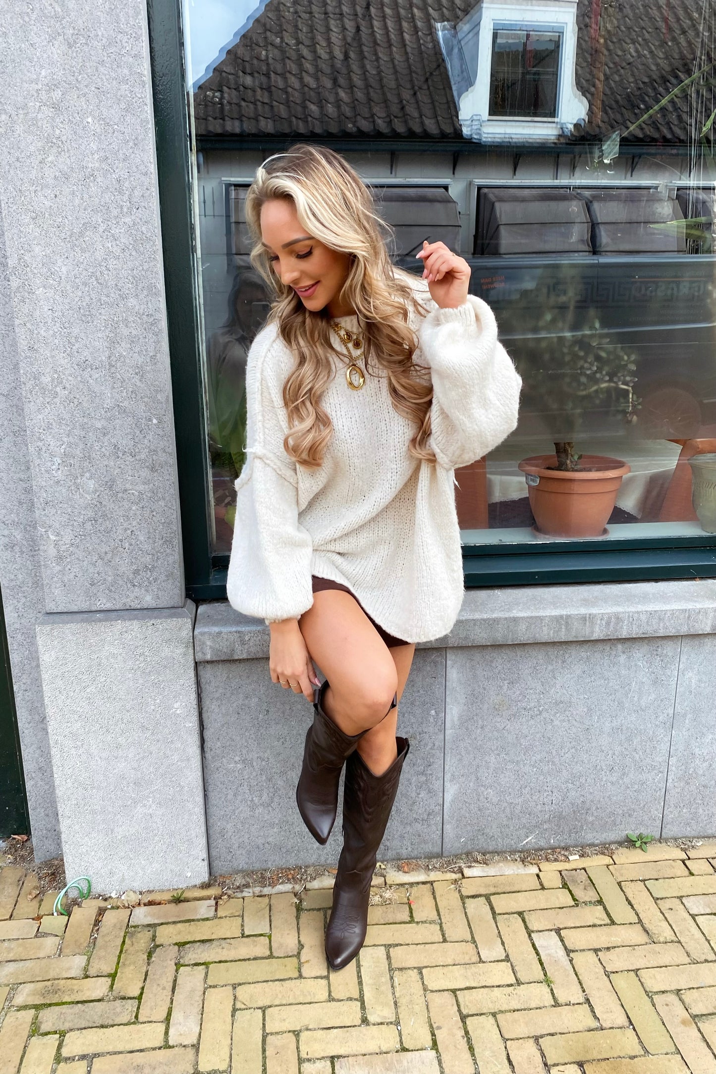 Fleur knit - Beige