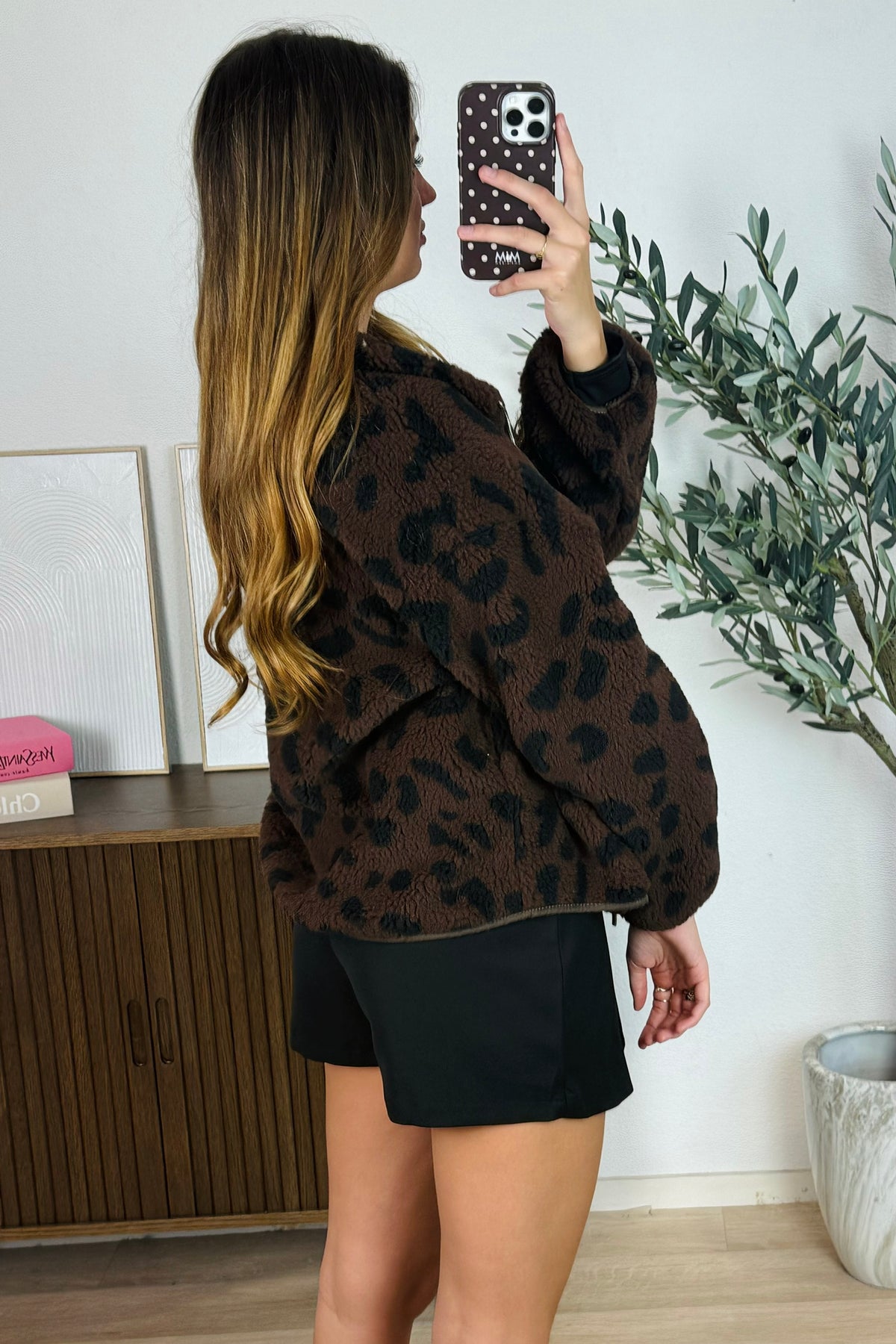 Nessa leopard teddy jack - Bruin