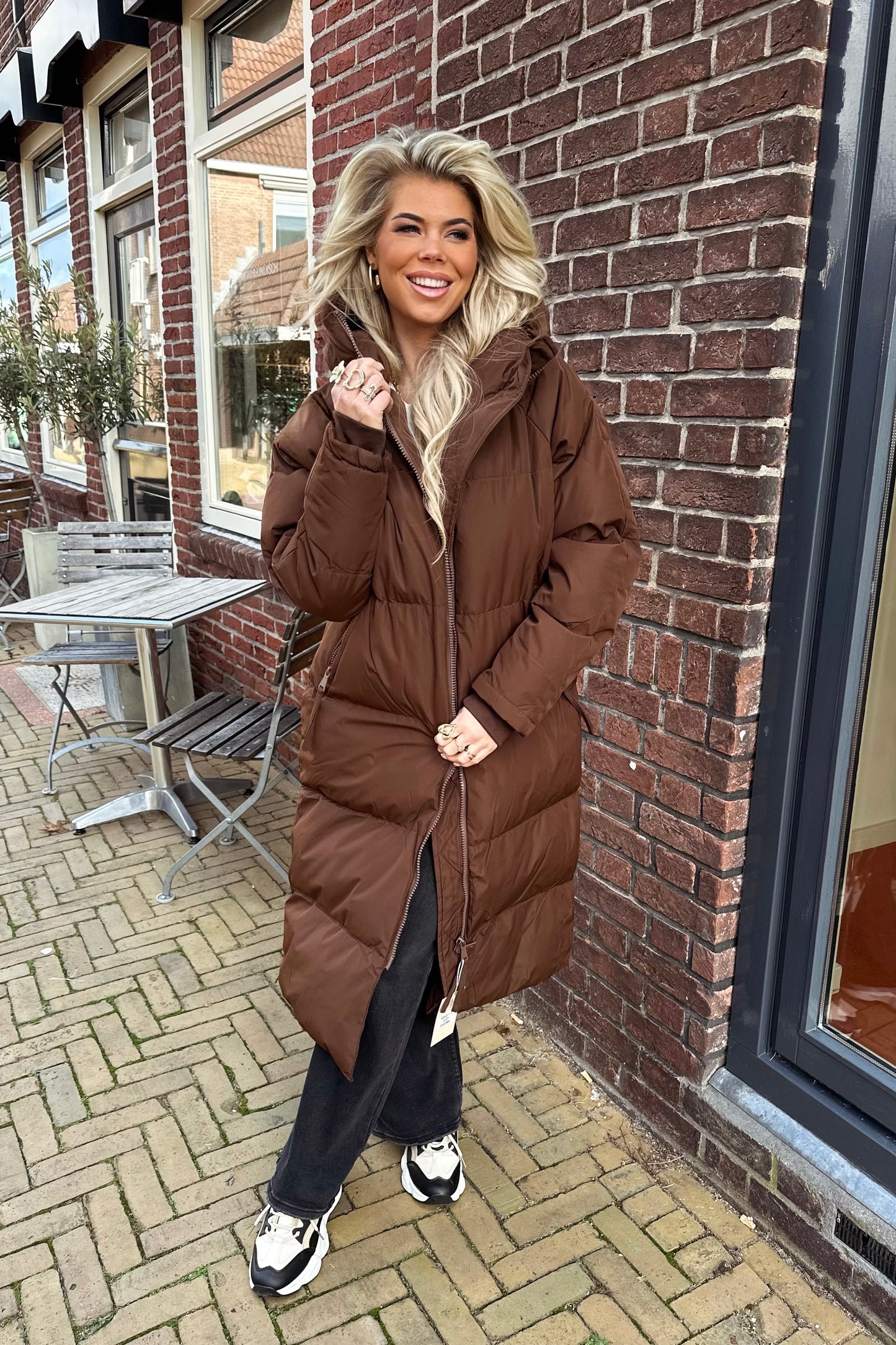 Hailey pufferjas - Brown