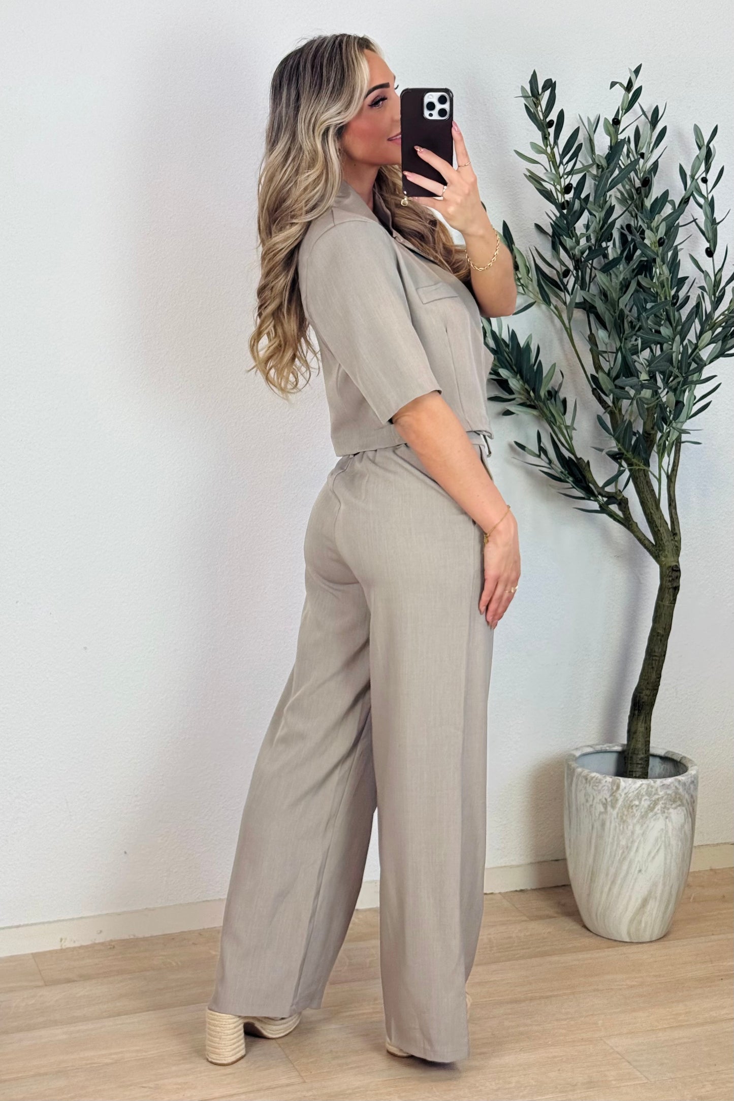 Yinthe blazer set - Taupe