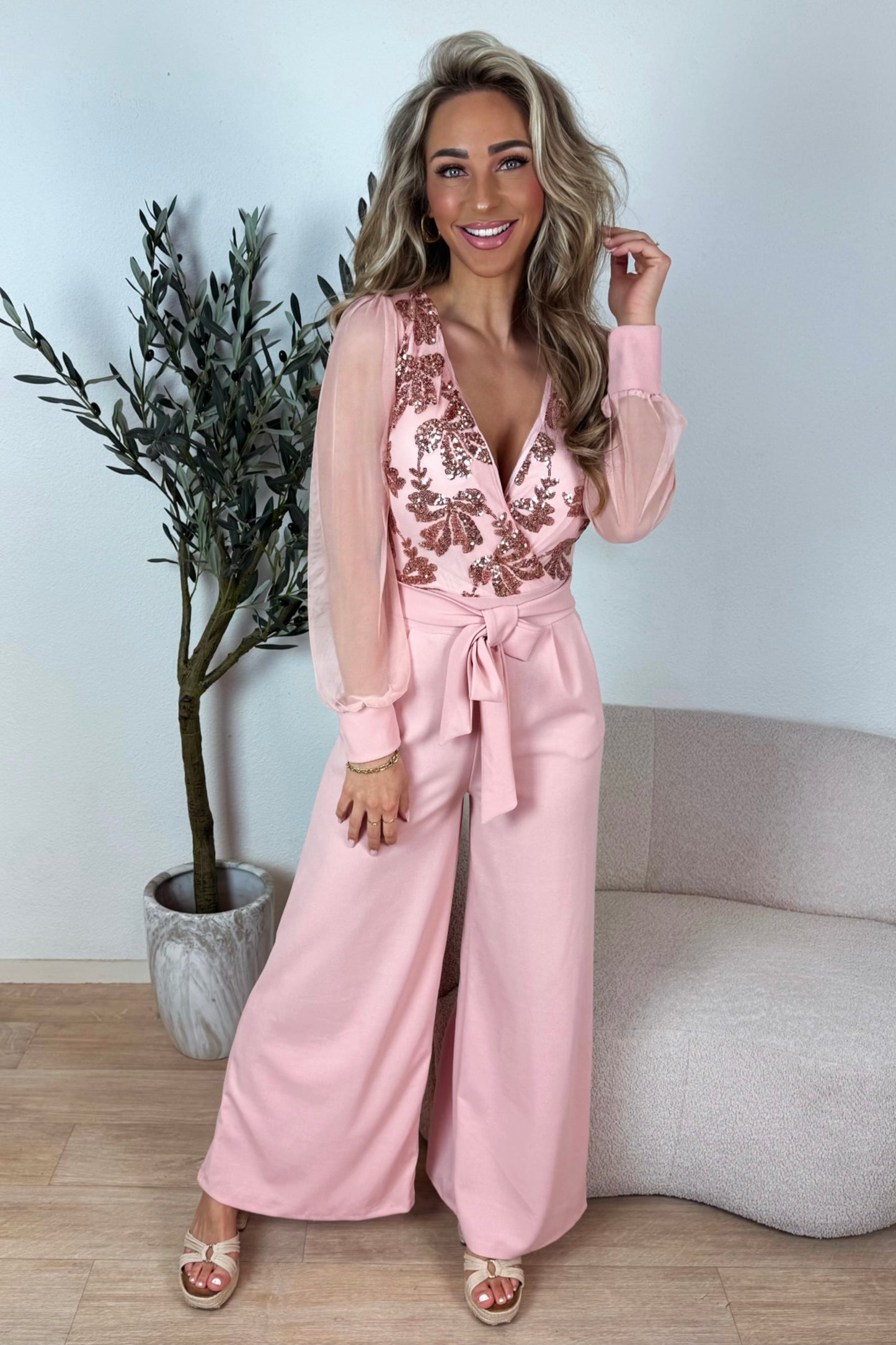 Ophelia jumpsuit - Roze