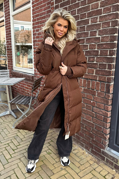 Hailey pufferjas - Brown