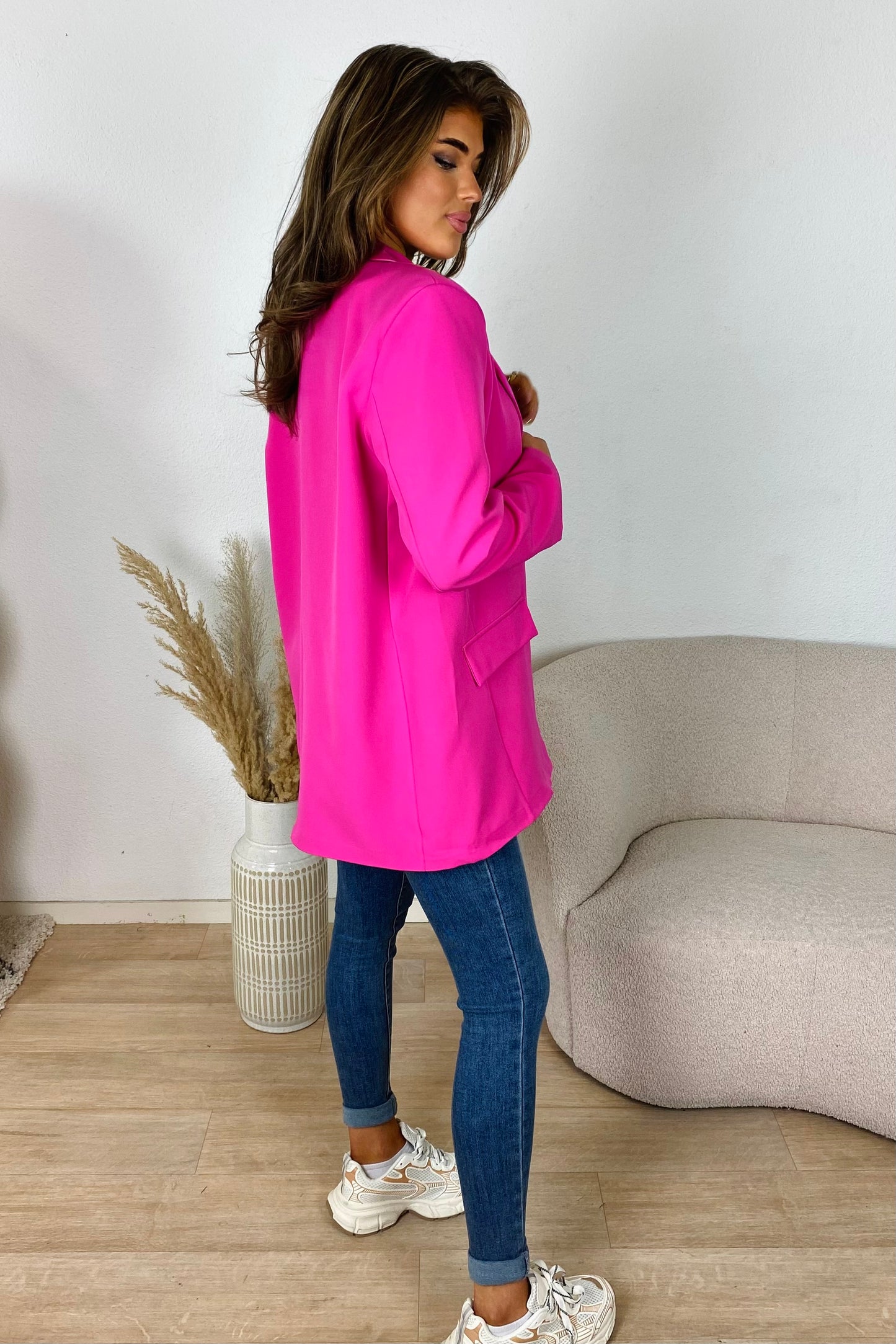 Oversized blazer - Fuchsia