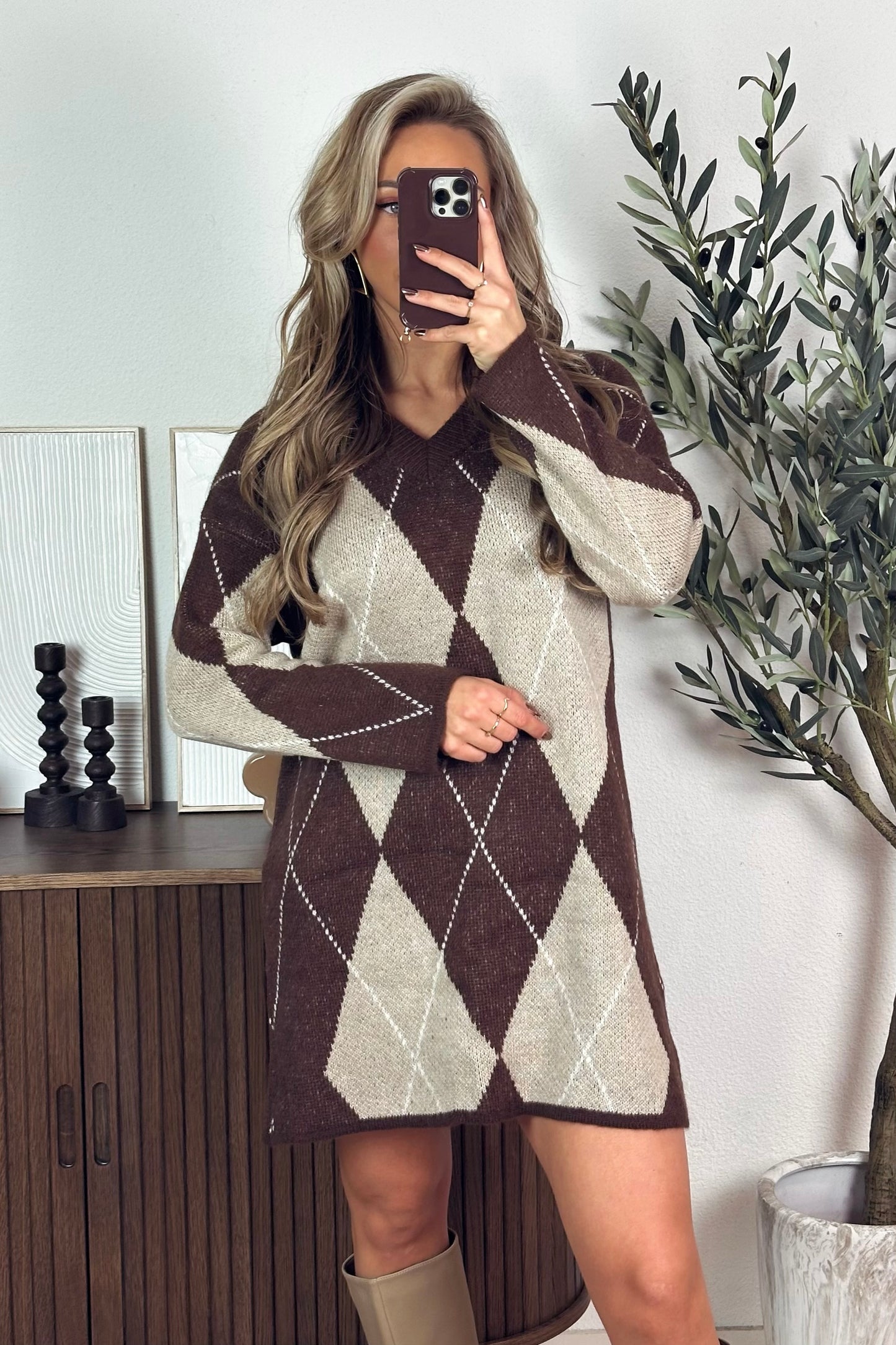 PRE-ORDER / Ciara knit dress - Brown