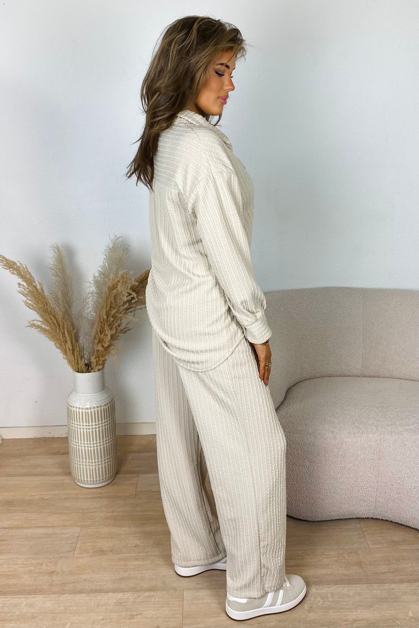 So soft ribbed set - Beige