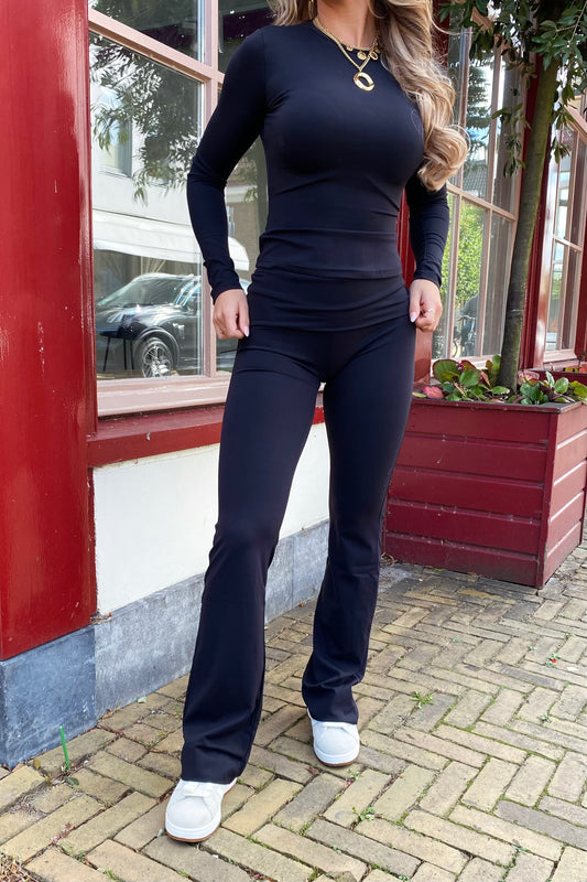 Lauren flared pants - Black