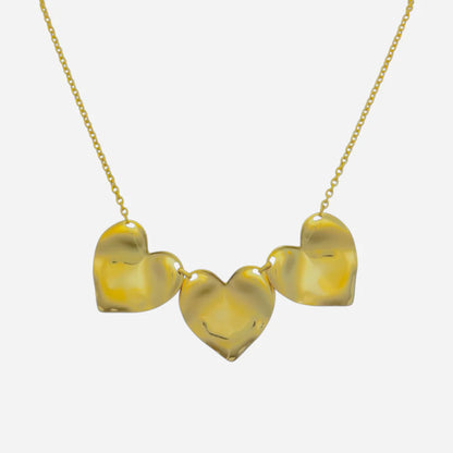 Statement Triple love ketting - Goud