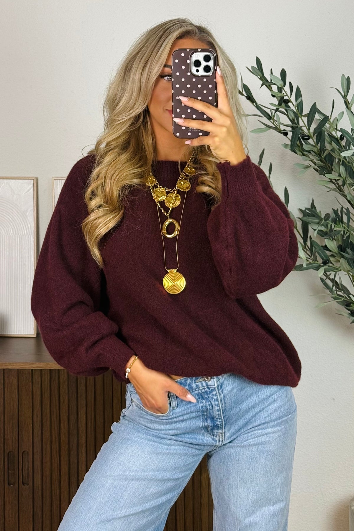 Babs knit - Bordeaux