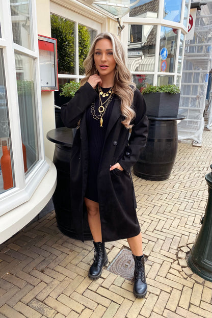 Puck trenchcoat - Black