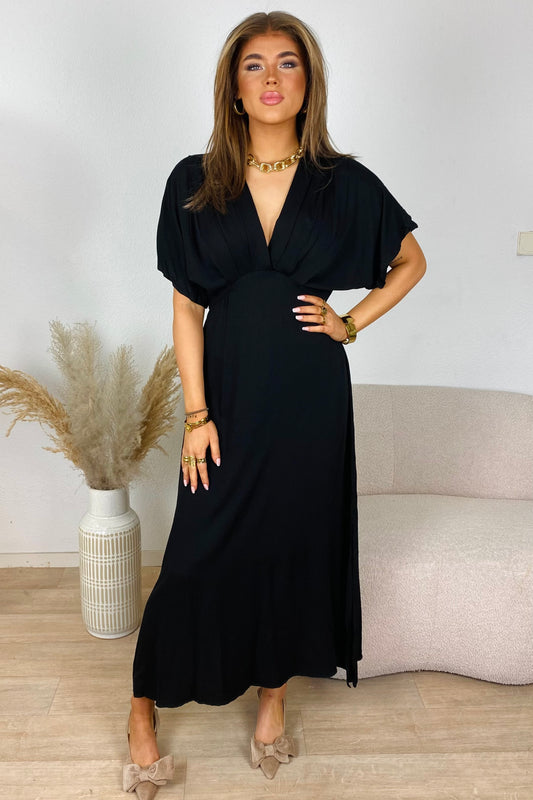 Flowy maxi dress - Zwart