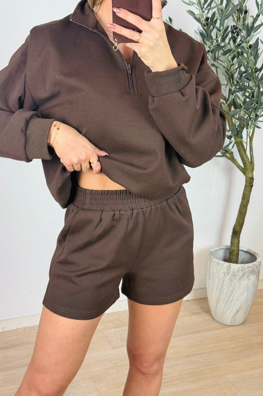 Charlotte comfy short - Bruin