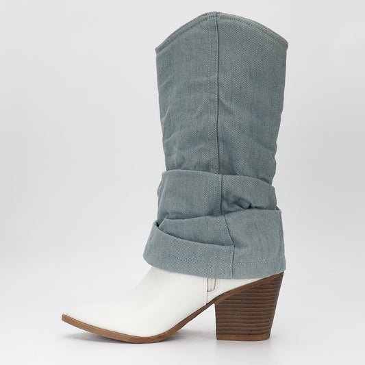 Merel - boots wit