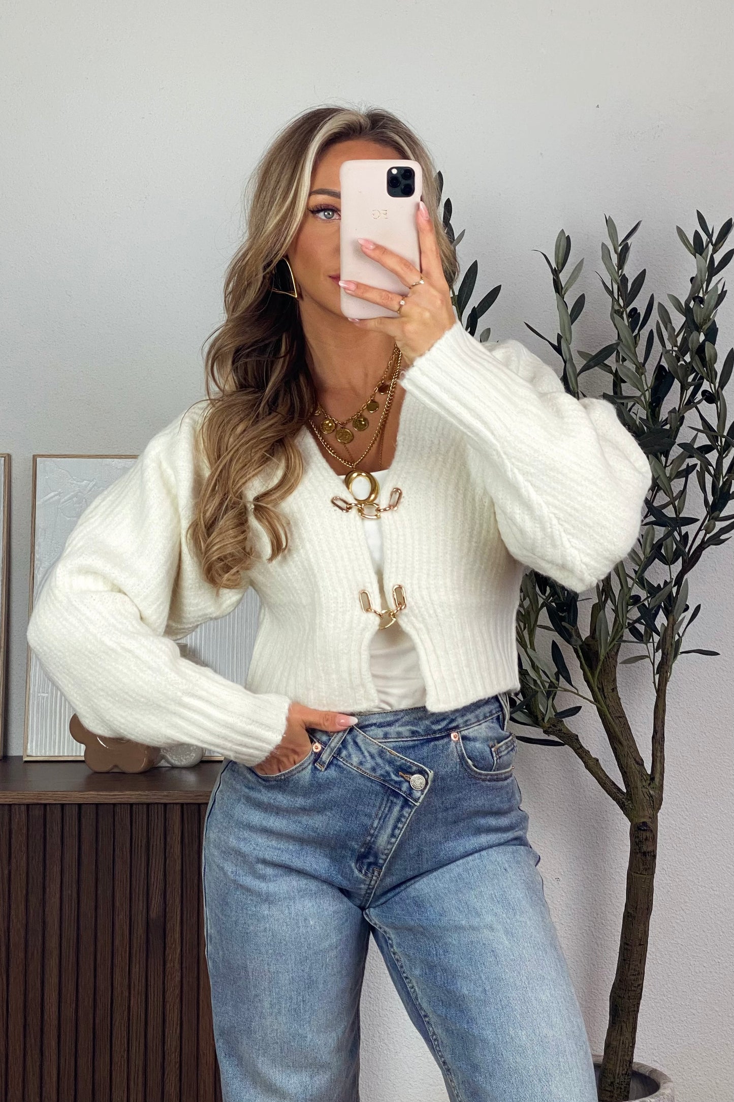Lena cardigan - Ecru